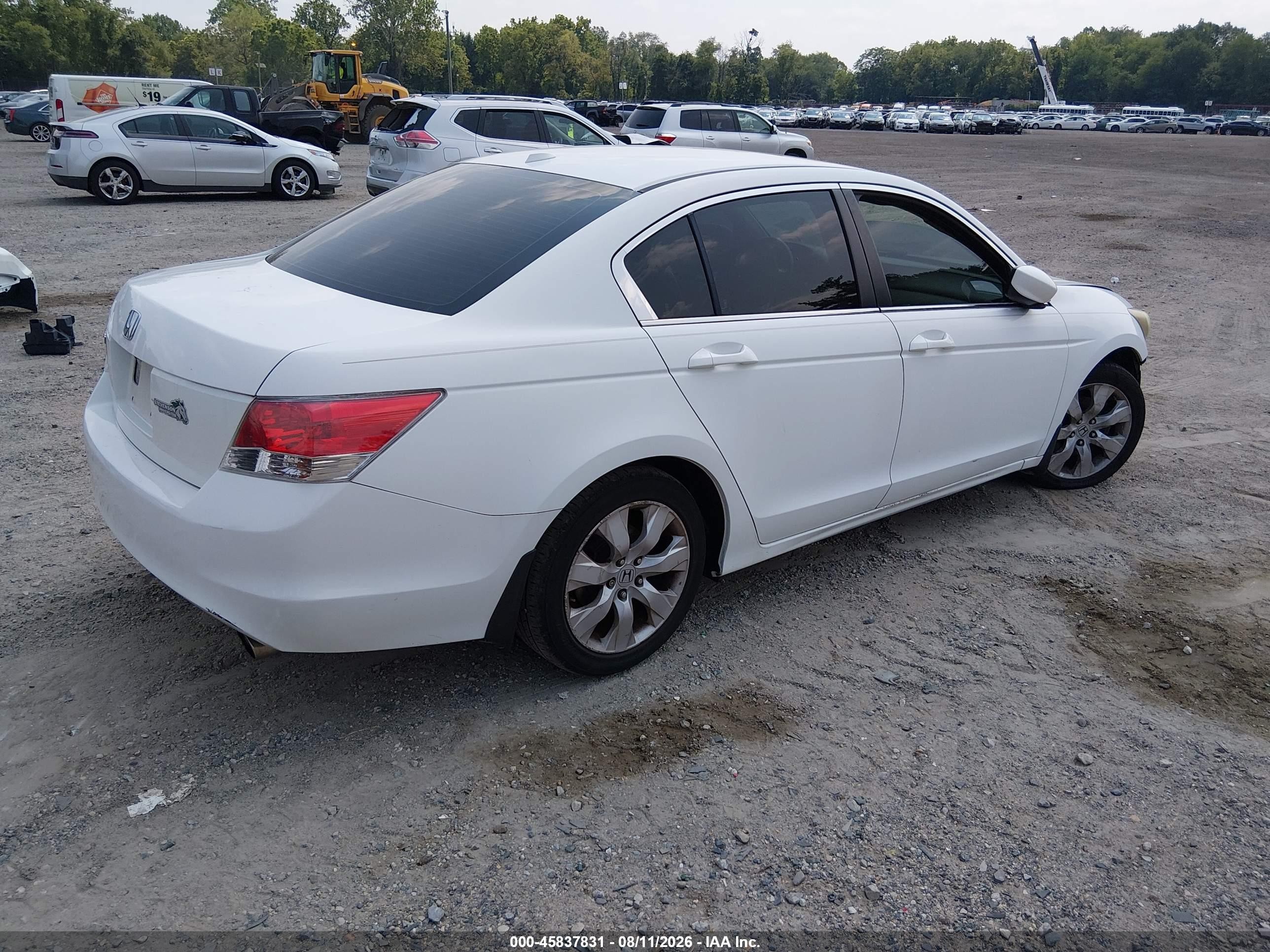 2010 Honda Accord 2.4 Ex-l White vin: 1HGCP2F86AA009381