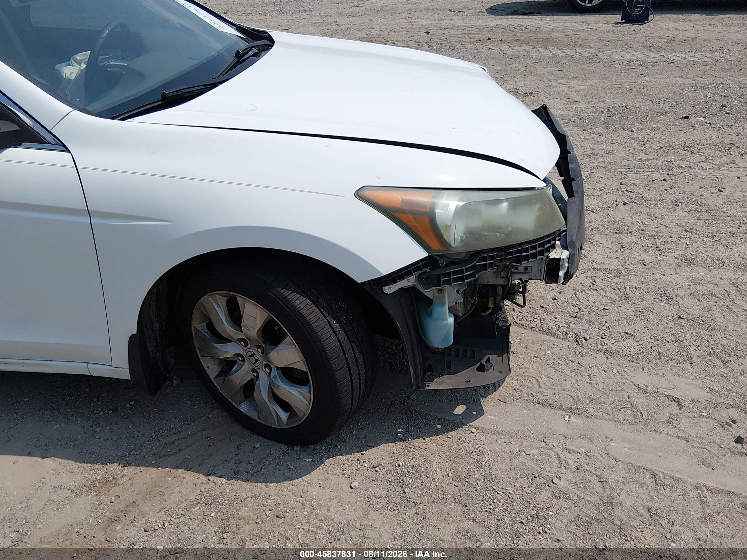 2010 Honda Accord 2.4 Ex-l White vin: 1HGCP2F86AA009381