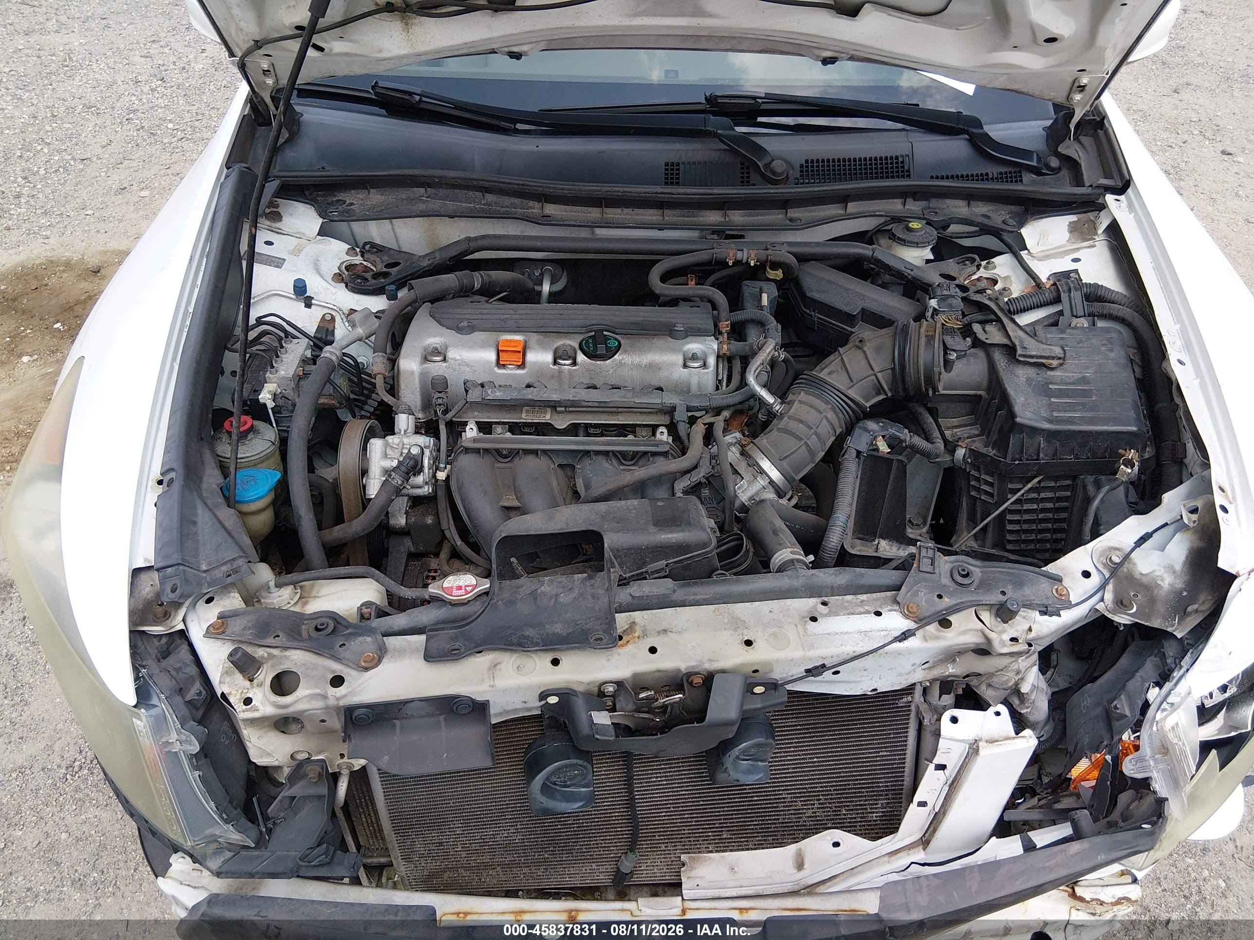 2010 Honda Accord 2.4 Ex-l White vin: 1HGCP2F86AA009381