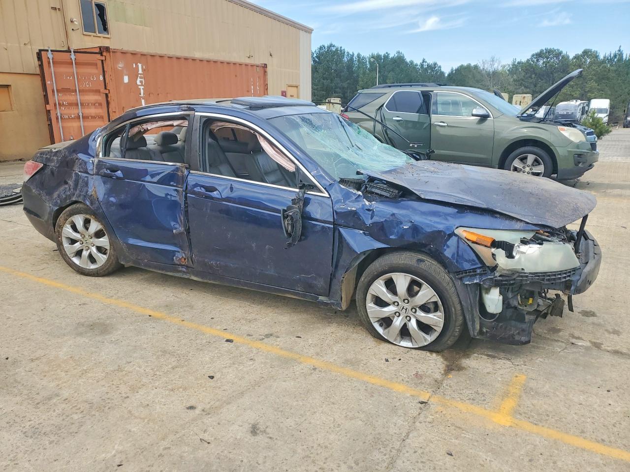 2010 Honda Accord Exl Blue vin: 1HGCP2F86AA025743