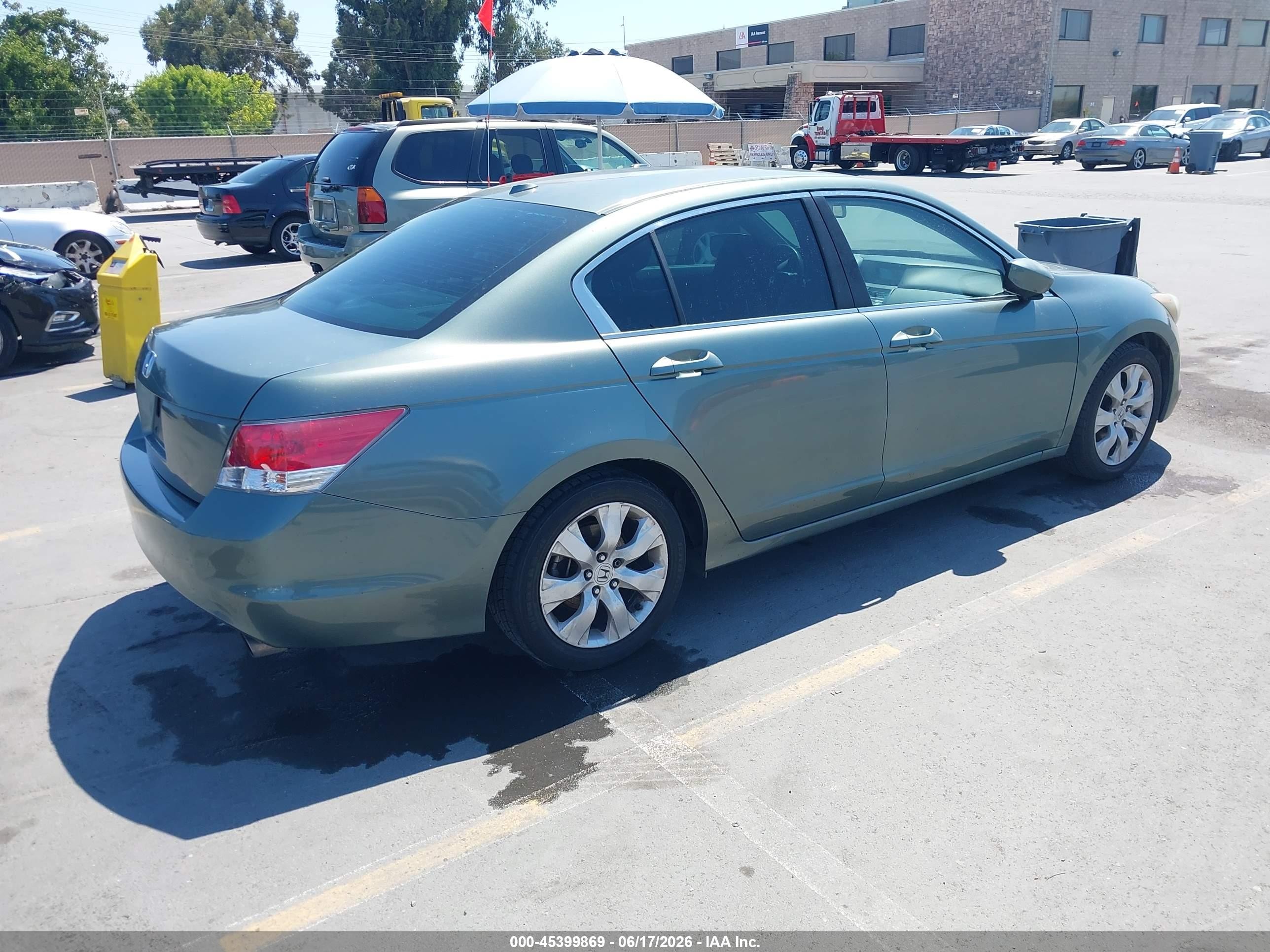 2010 Honda Accord 2.4 Ex-l Зеленый vin: 1HGCP2F86AA047483