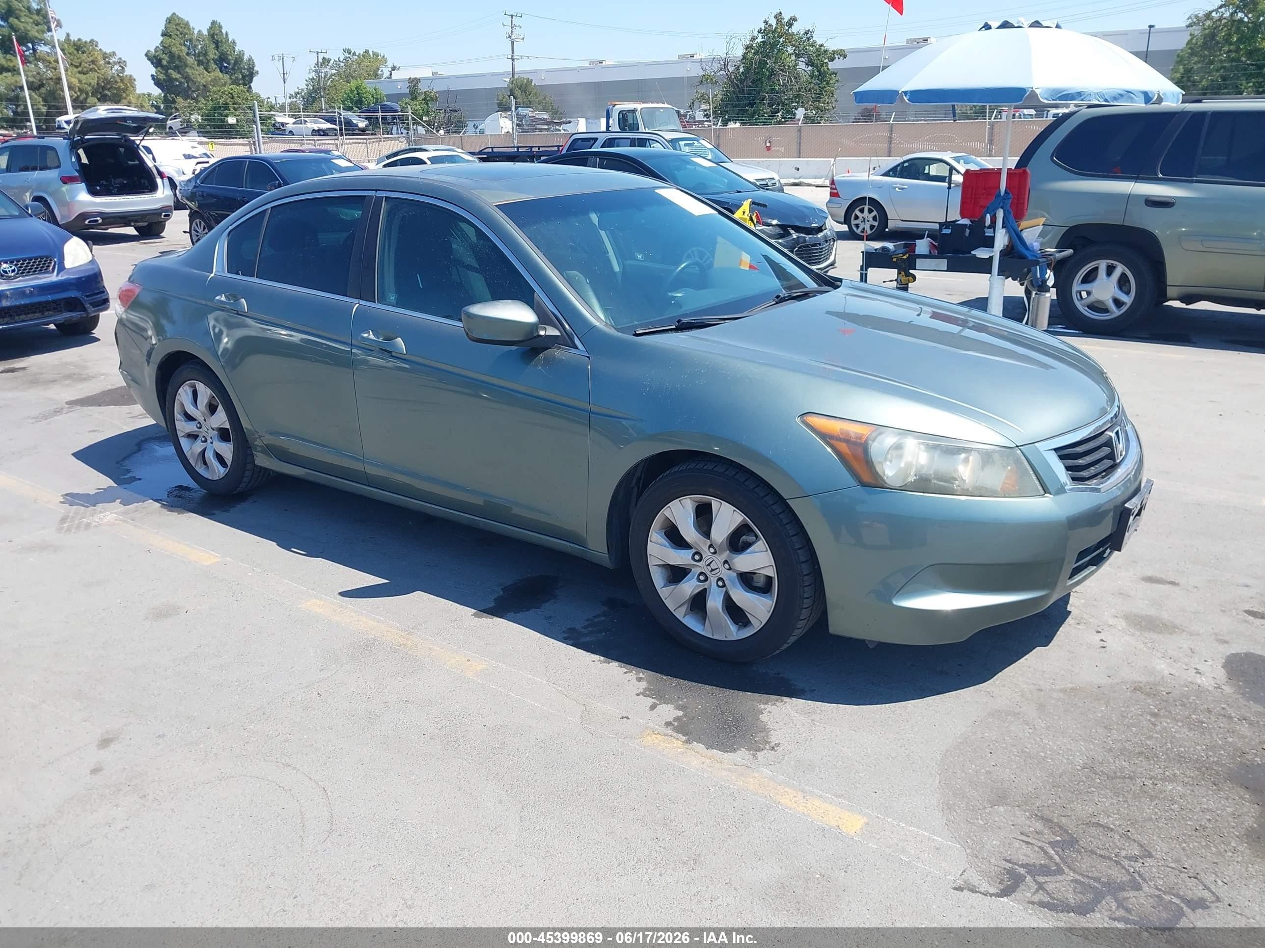 2010 Honda Accord 2.4 Ex-l Green vin: 1HGCP2F86AA047483
