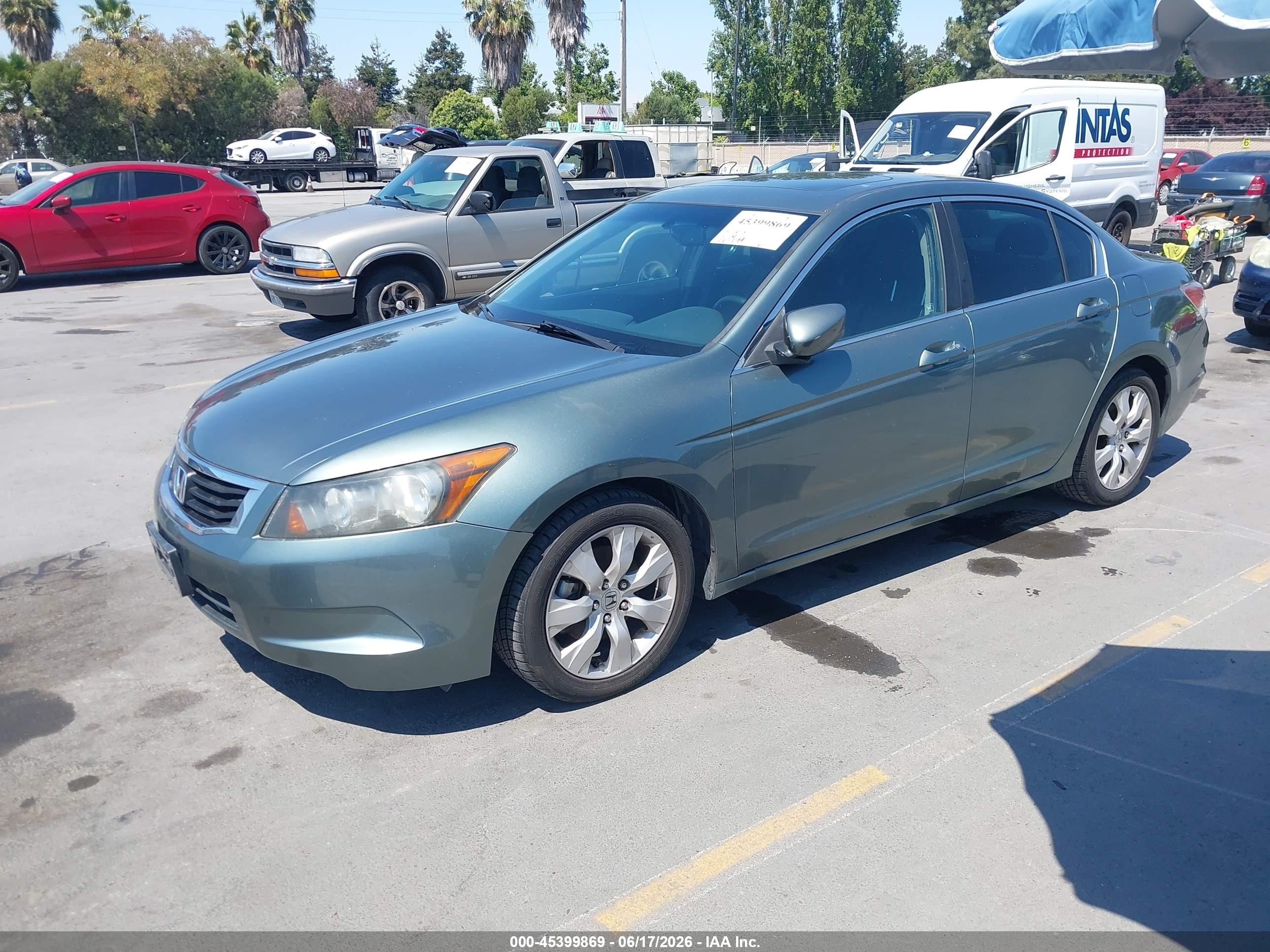 2010 Honda Accord 2.4 Ex-l Зеленый vin: 1HGCP2F86AA047483