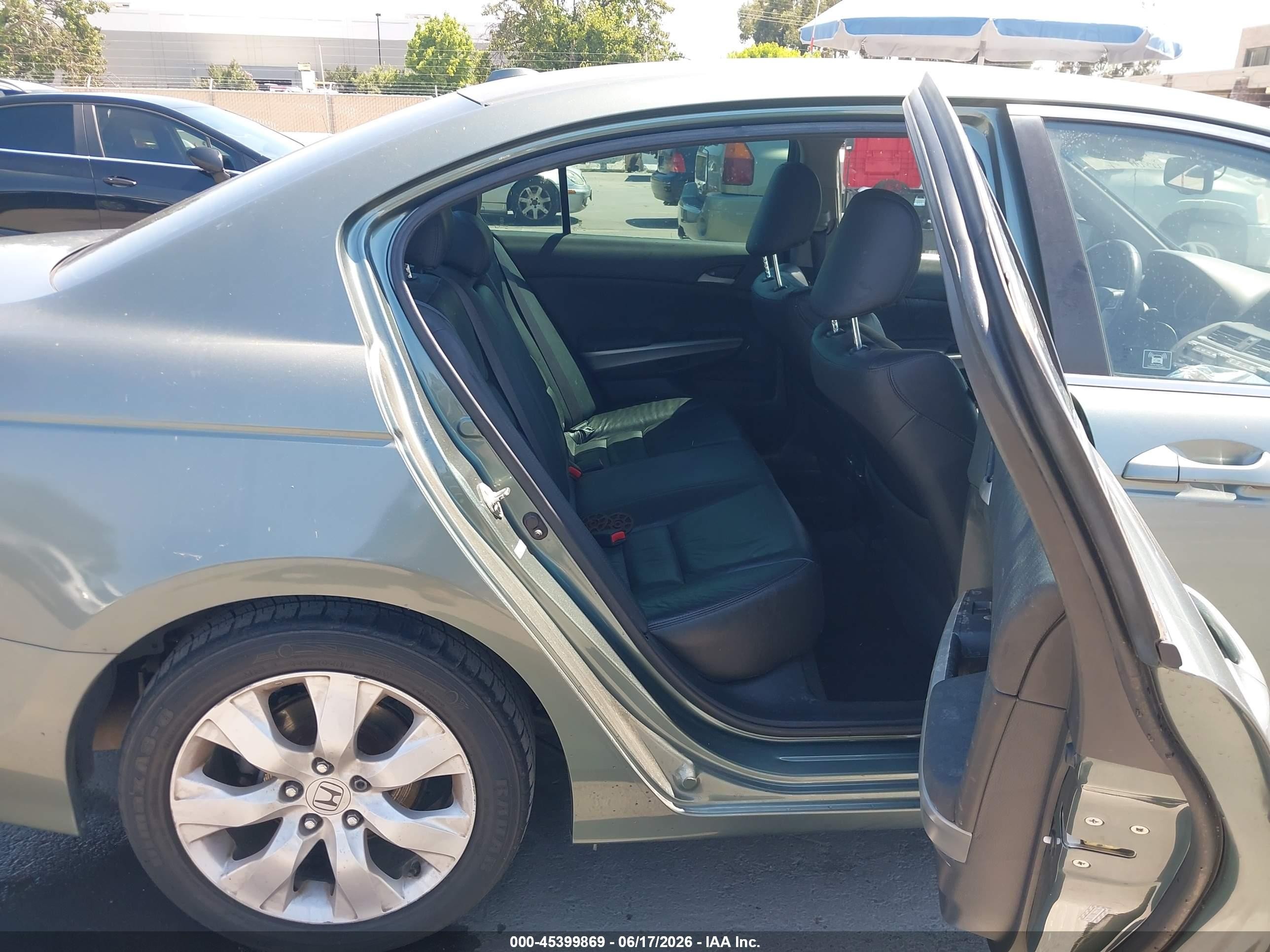 2010 Honda Accord 2.4 Ex-l Зеленый vin: 1HGCP2F86AA047483