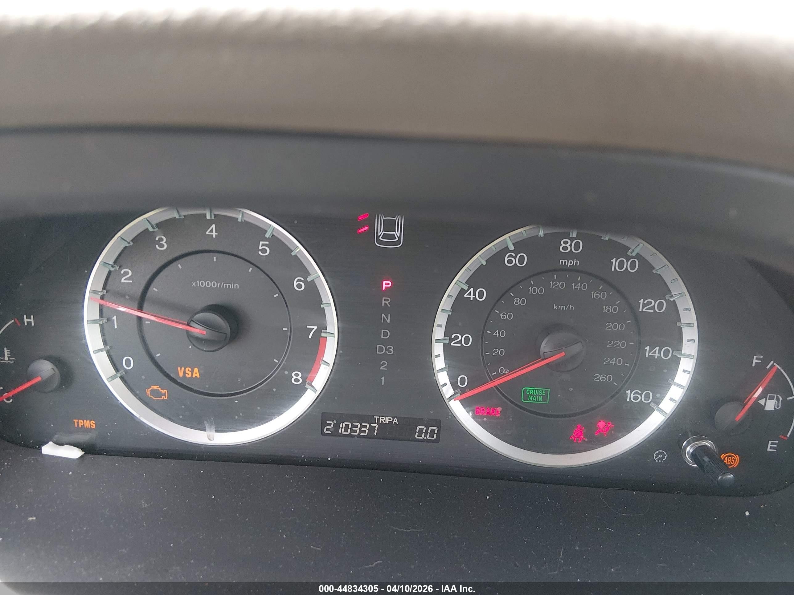 2010 Honda Accord 2.4 Ex-l Beige vin: 1HGCP2F86AA080239