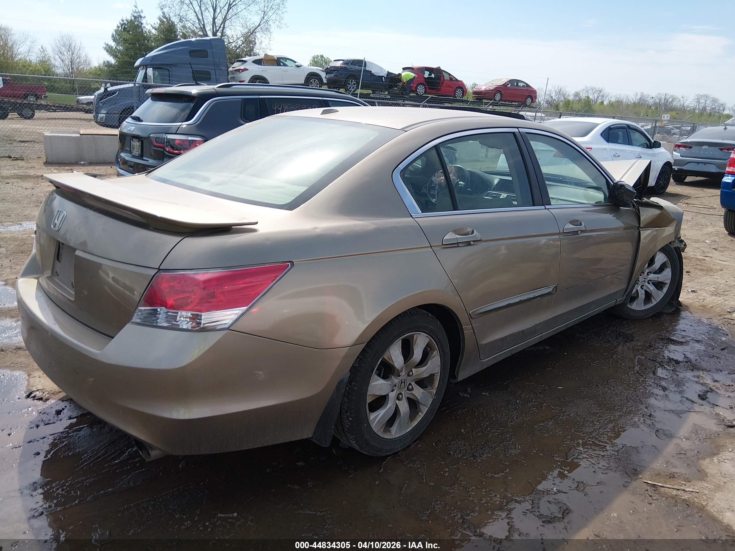 2010 Honda Accord 2.4 Ex-l Beige vin: 1HGCP2F86AA080239