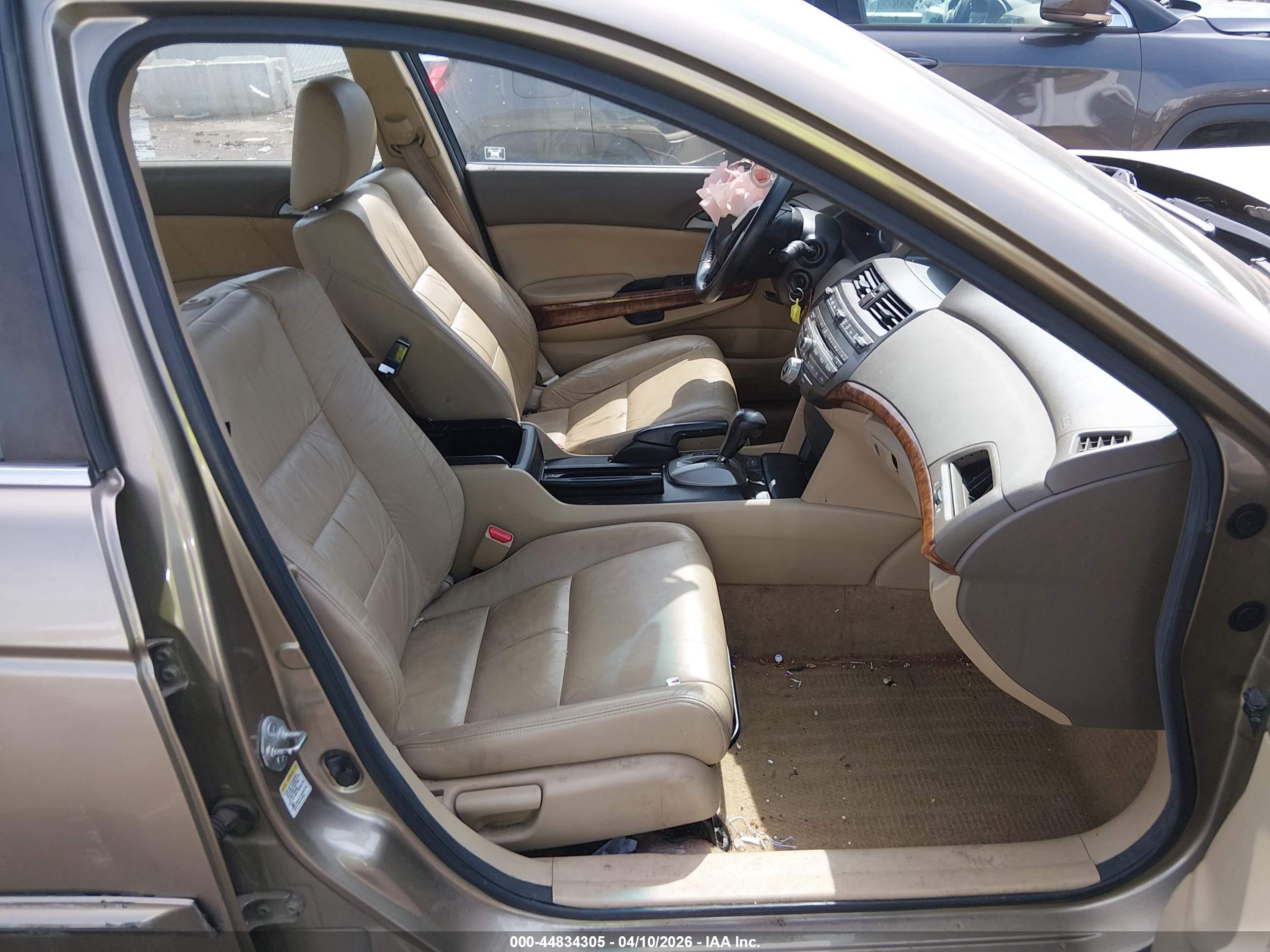 2010 Honda Accord 2.4 Ex-l Beige vin: 1HGCP2F86AA080239