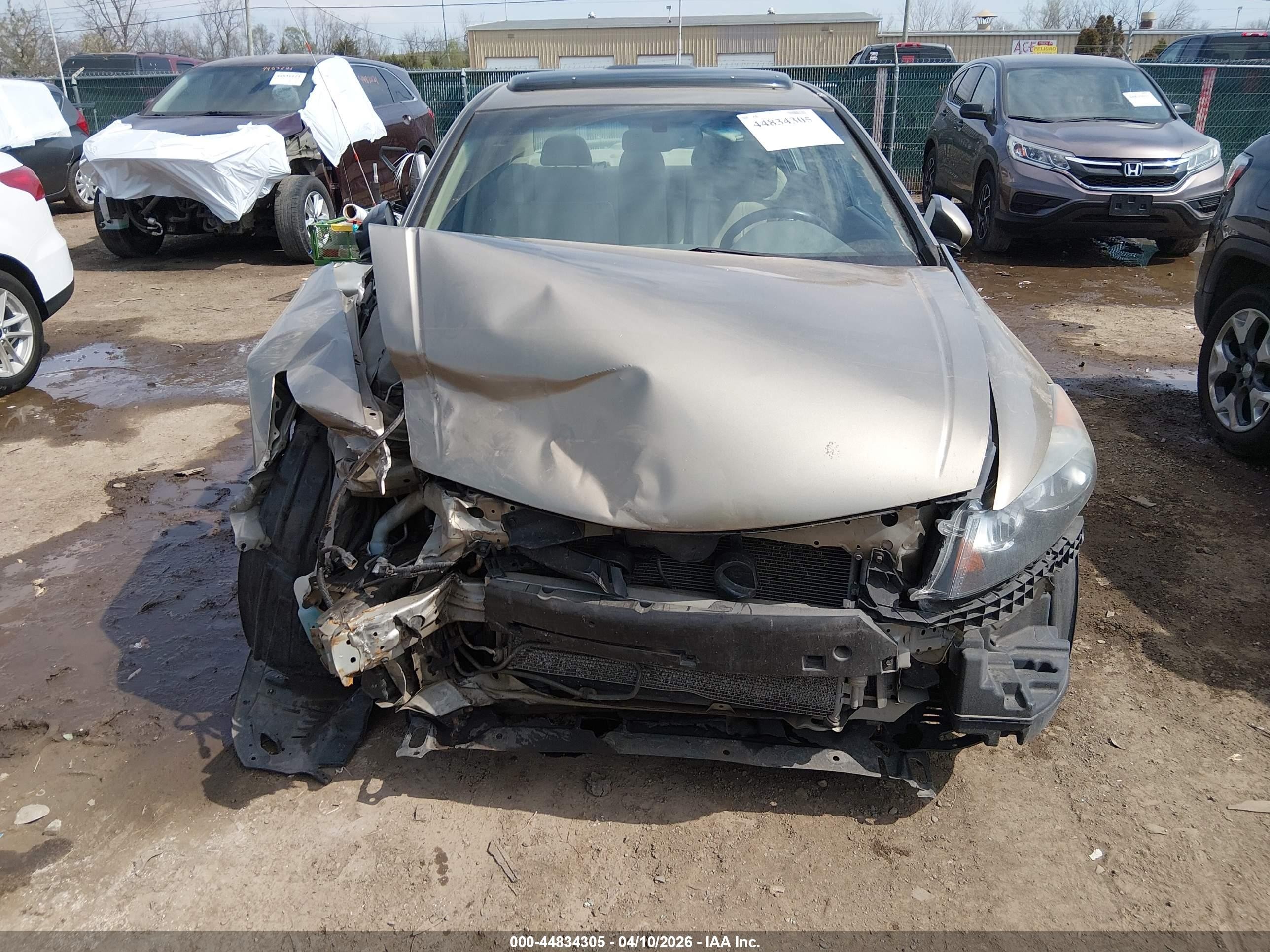 2010 Honda Accord 2.4 Ex-l Beige vin: 1HGCP2F86AA080239