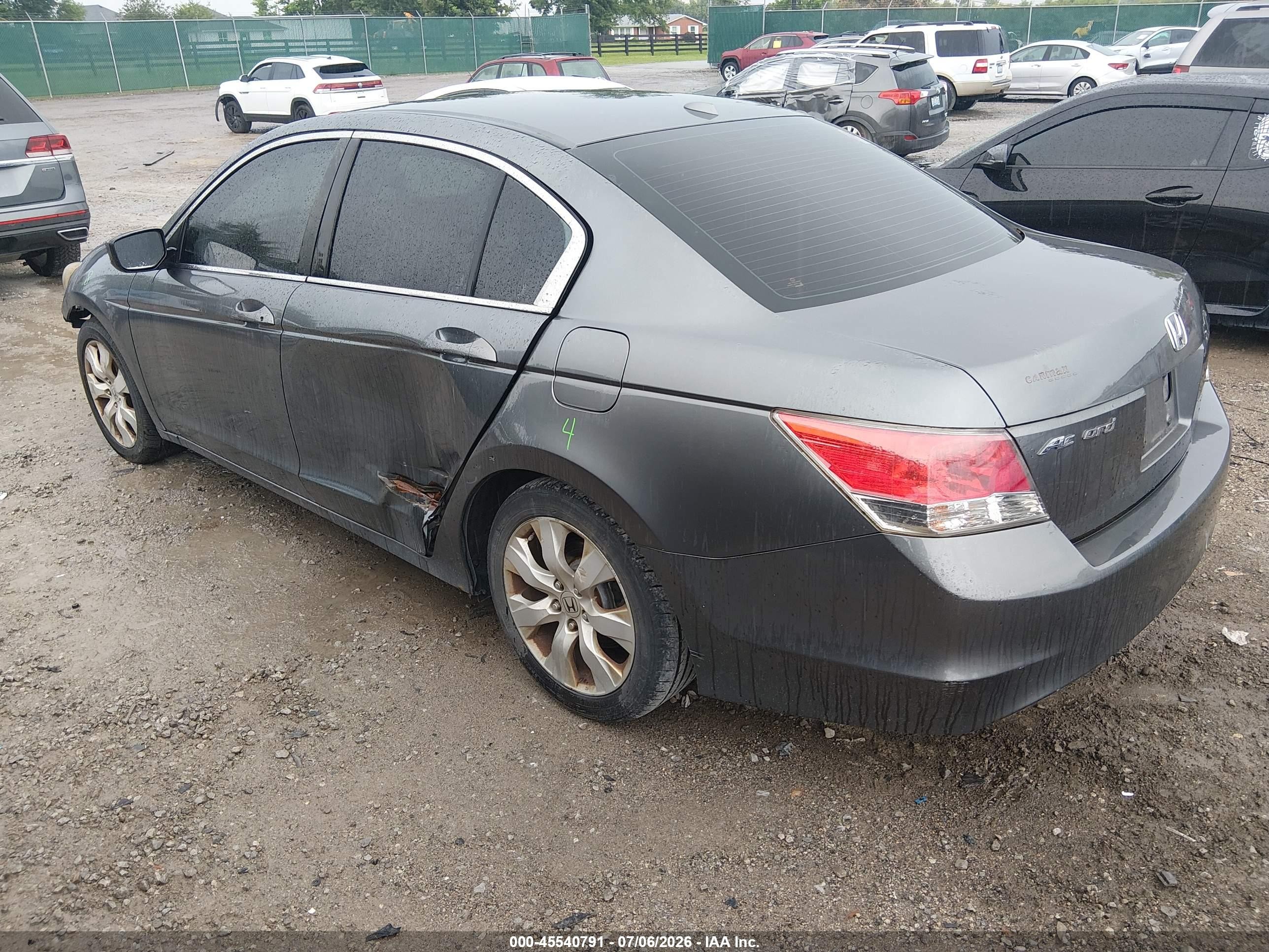 2010 Honda Accord 2.4 Ex-l Gray vin: 1HGCP2F86AA082394