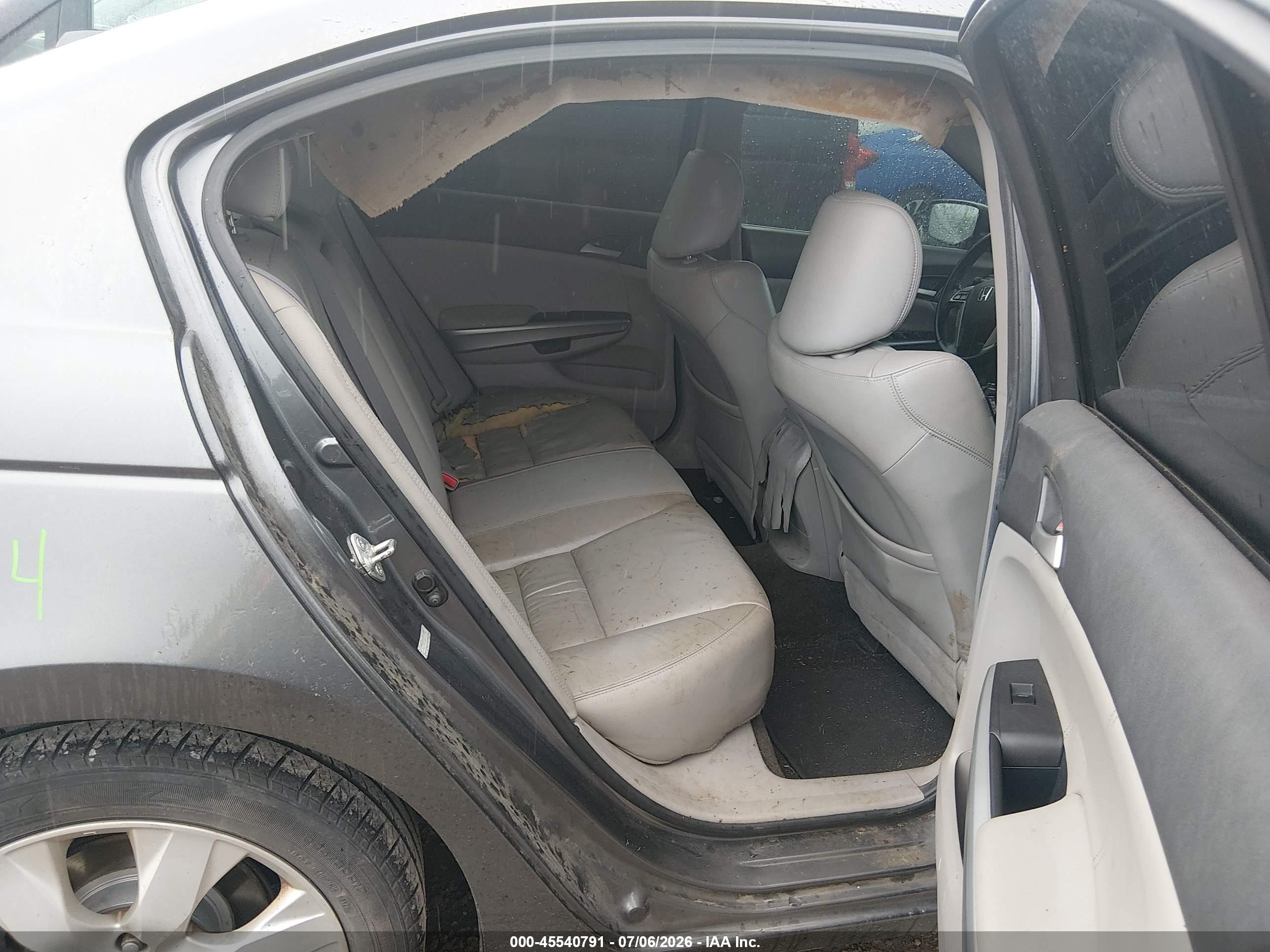 2010 Honda Accord 2.4 Ex-l Gray vin: 1HGCP2F86AA082394