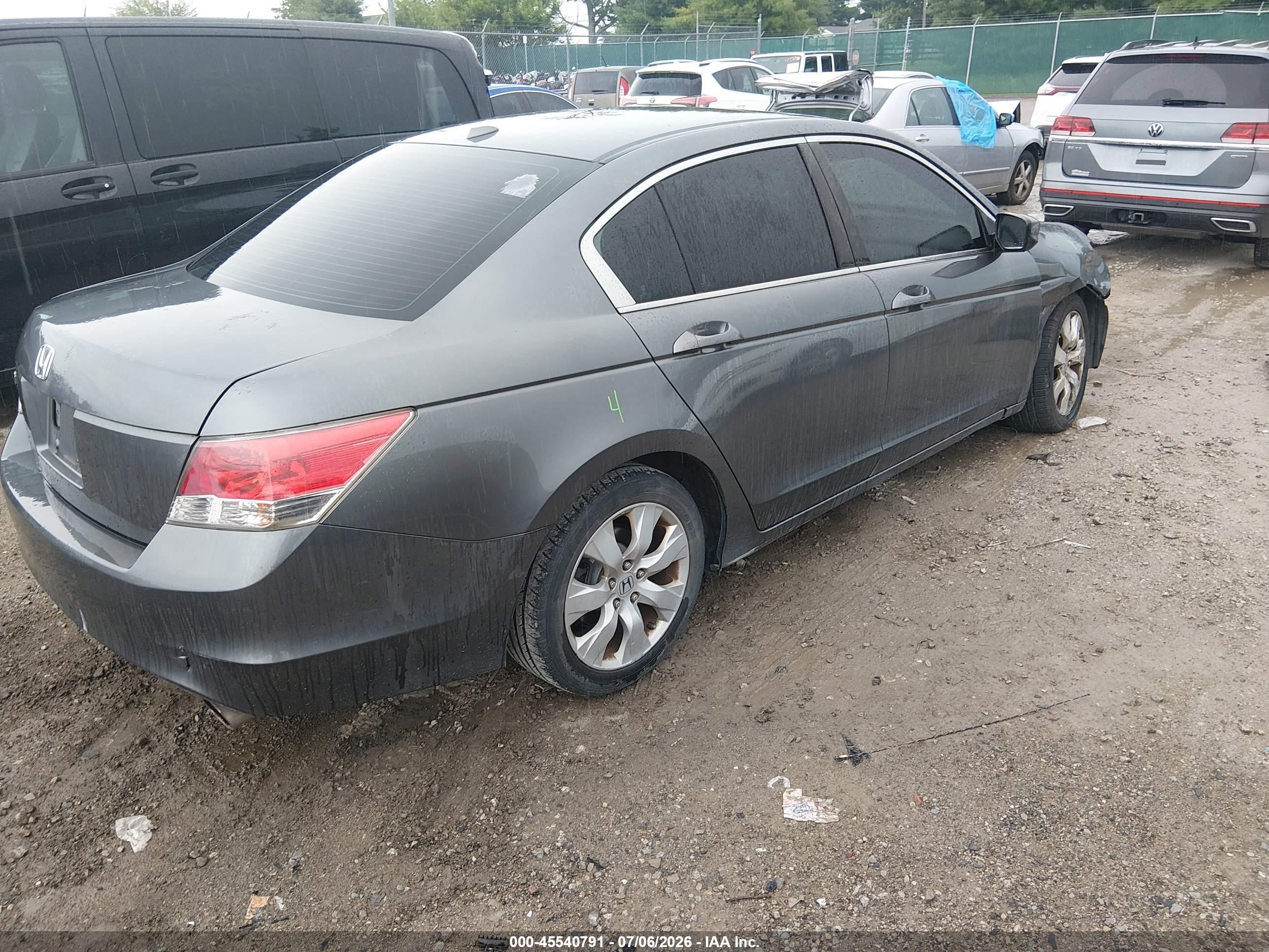 2010 Honda Accord 2.4 Ex-l Gray vin: 1HGCP2F86AA082394