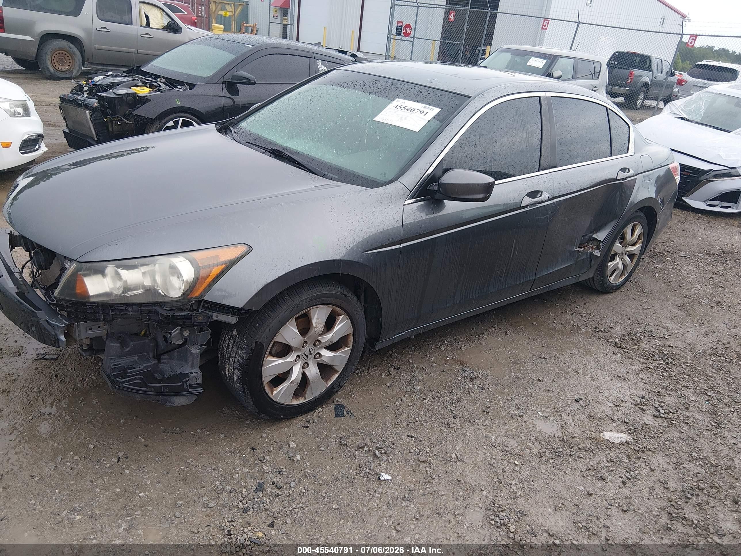 2010 Honda Accord 2.4 Ex-l Gray vin: 1HGCP2F86AA082394