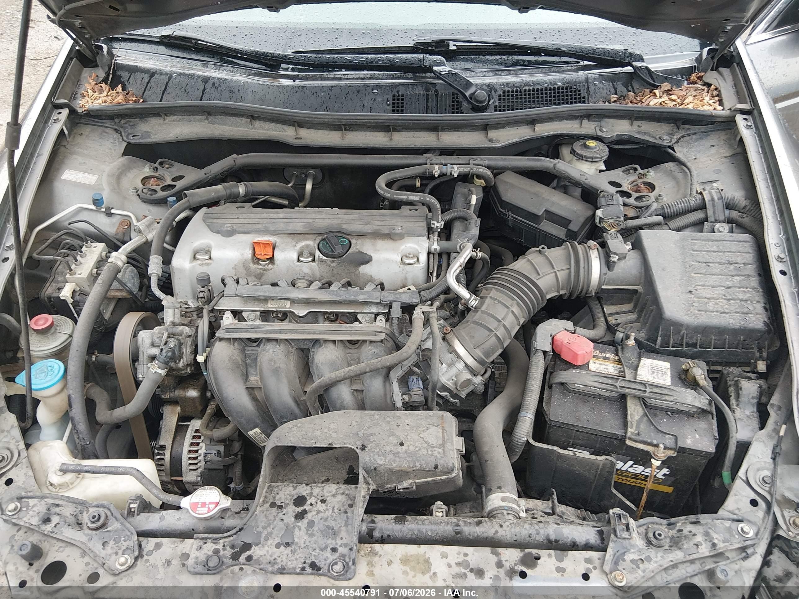2010 Honda Accord 2.4 Ex-l Gray vin: 1HGCP2F86AA082394