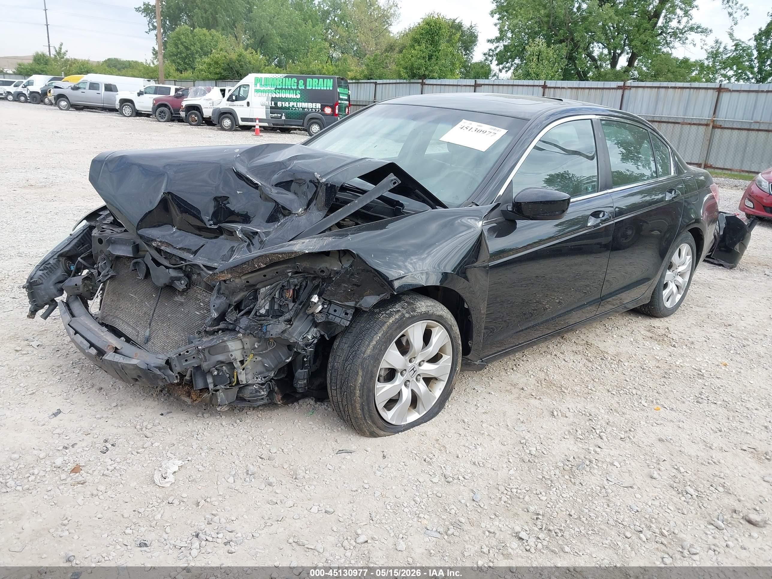 2010 Honda Accord 2.4 Ex-l Black vin: 1HGCP2F86AA097977