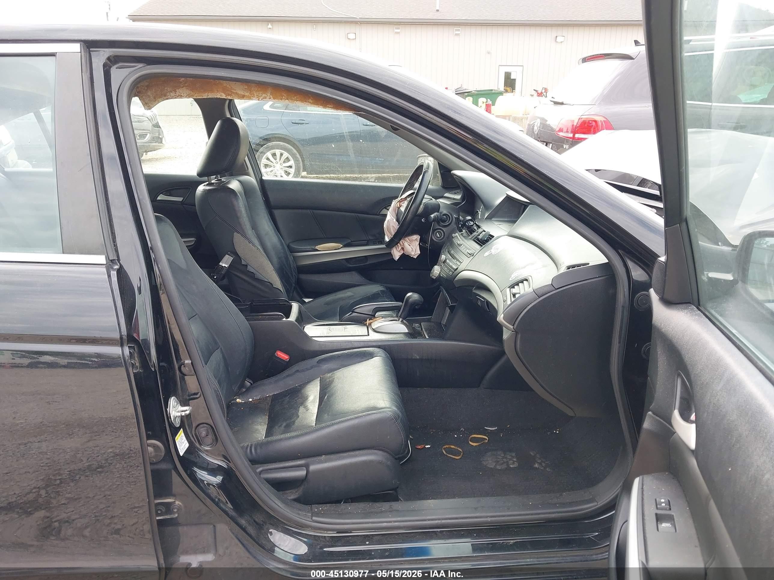 2010 Honda Accord 2.4 Ex-l Black vin: 1HGCP2F86AA097977