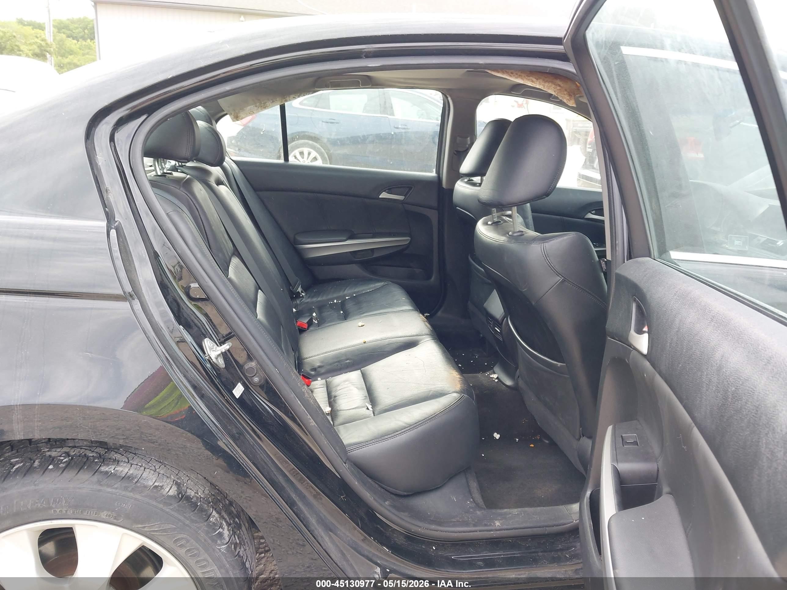2010 Honda Accord 2.4 Ex-l Black vin: 1HGCP2F86AA097977