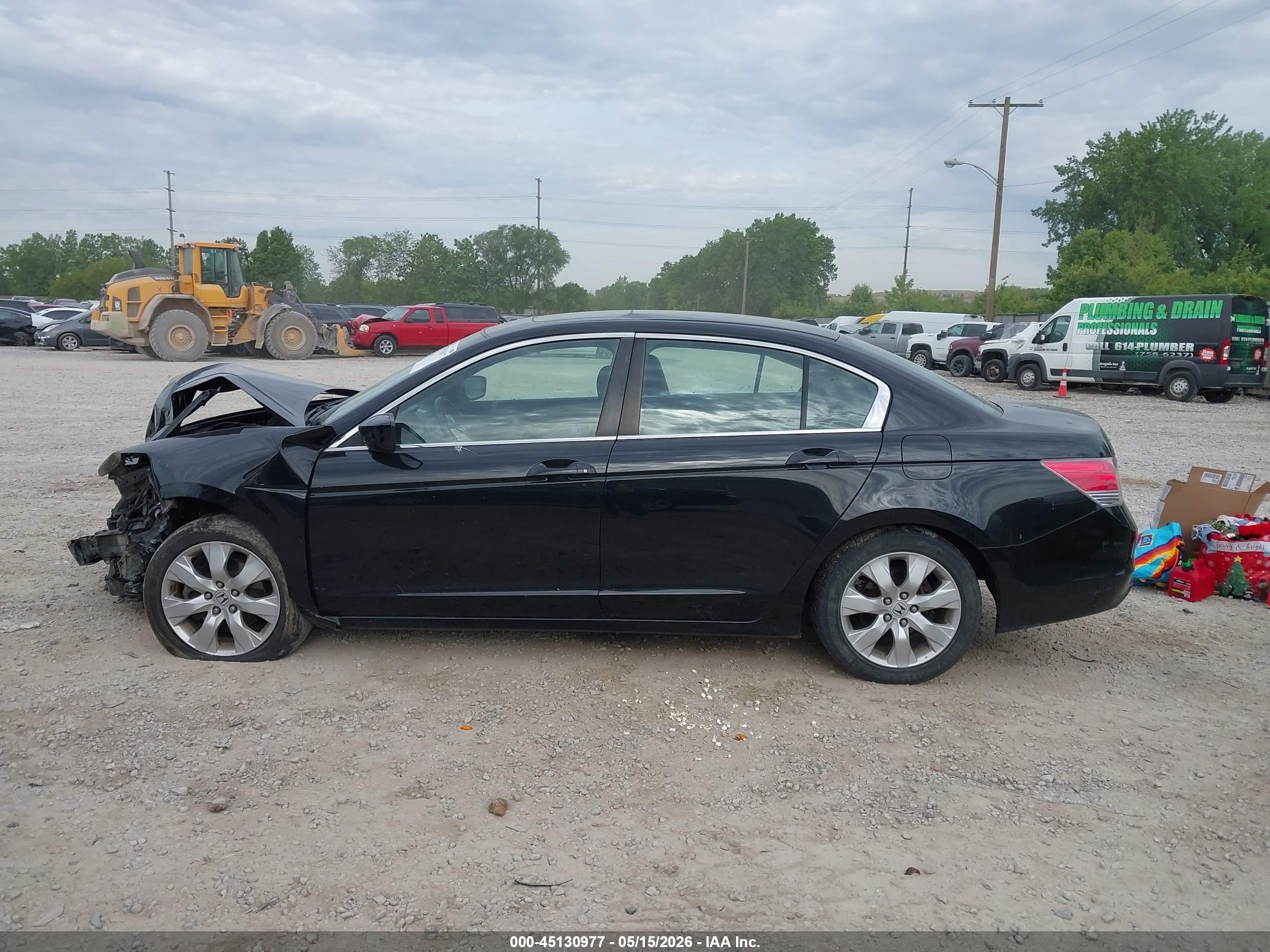 2010 Honda Accord 2.4 Ex-l Black vin: 1HGCP2F86AA097977