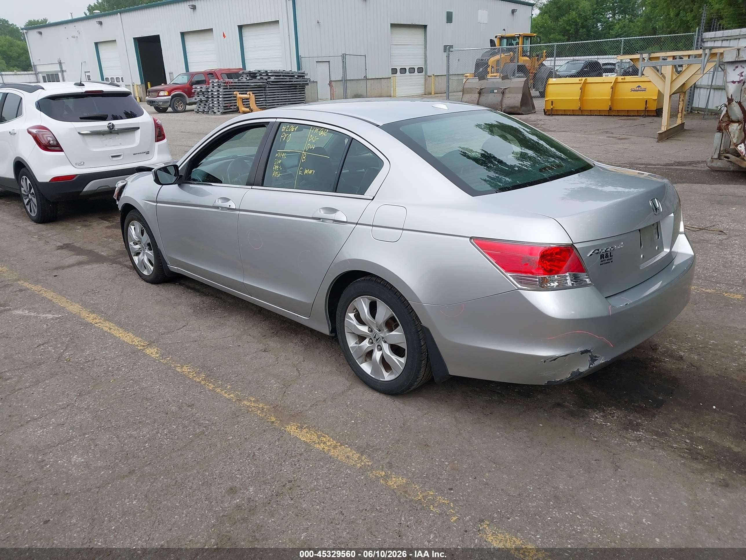 2010 Honda Accord 2.4 Ex-l Silver vin: 1HGCP2F86AA104412