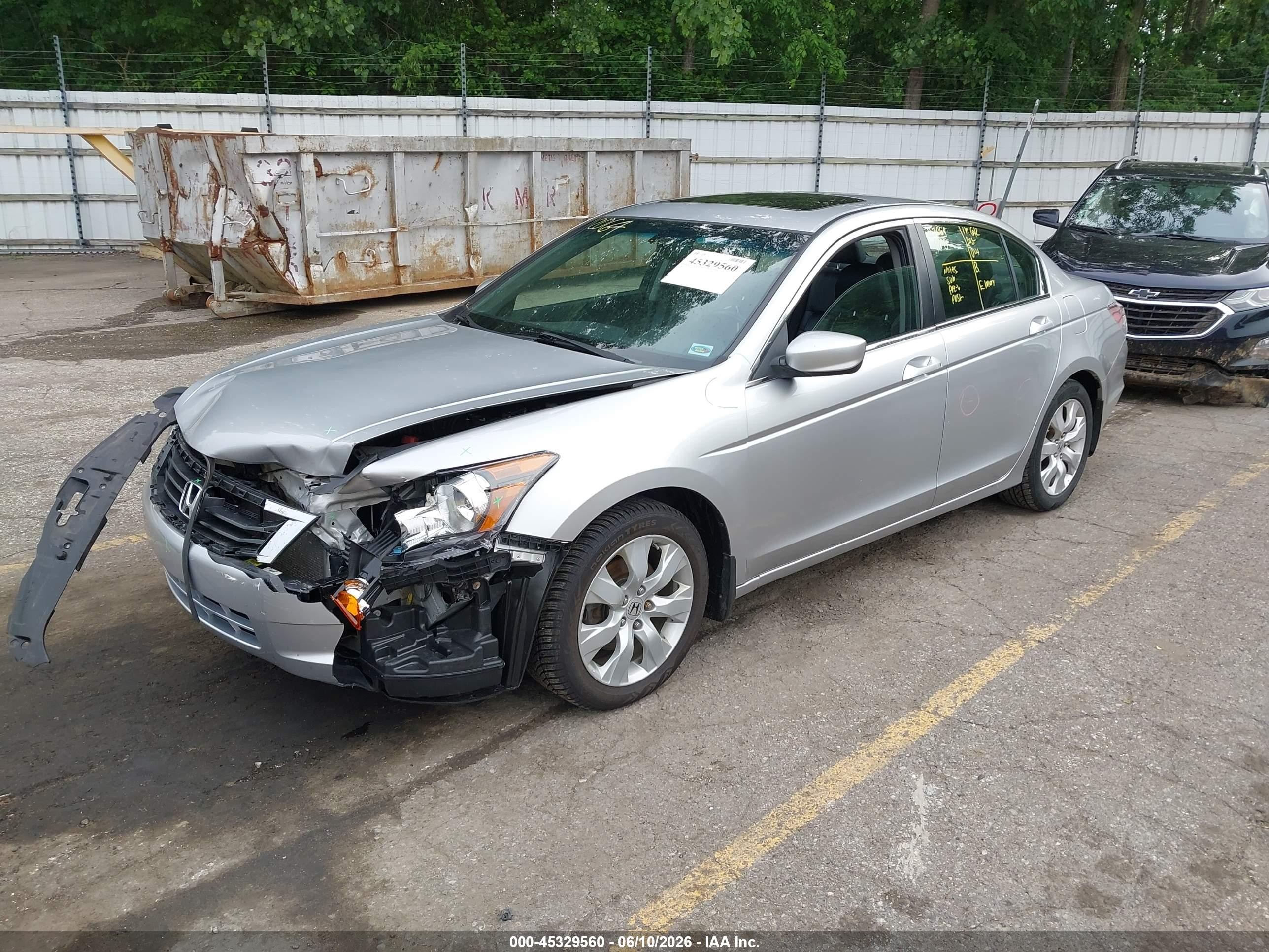 2010 Honda Accord 2.4 Ex-l Silver vin: 1HGCP2F86AA104412