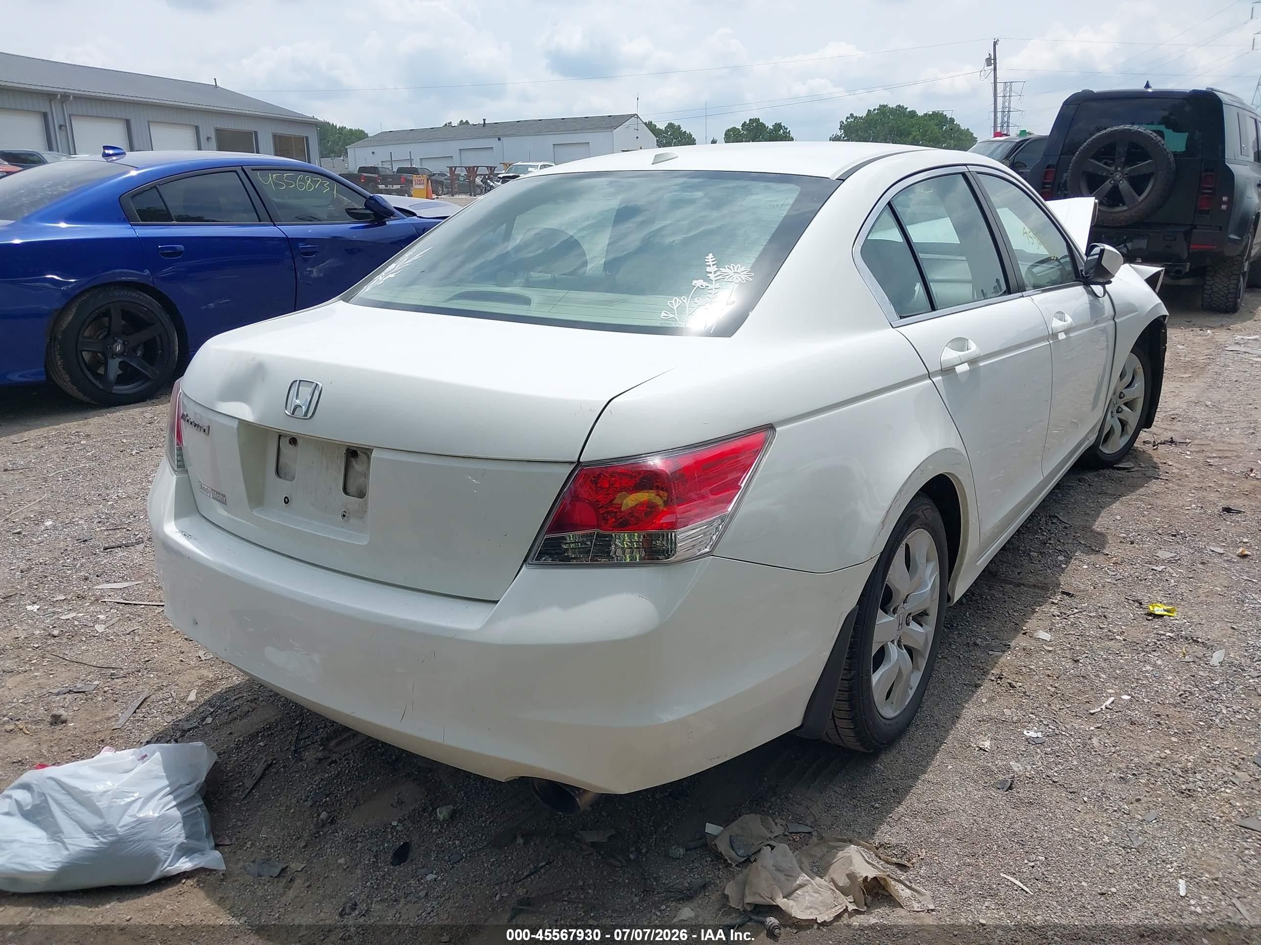2010 Honda Accord 2.4 Ex-l Белый vin: 1HGCP2F86AA114129