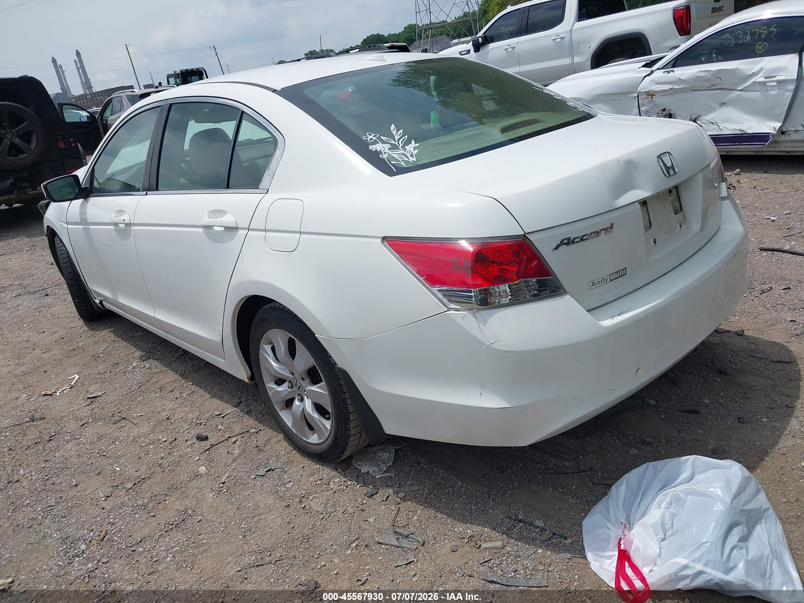 2010 Honda Accord 2.4 Ex-l Белый vin: 1HGCP2F86AA114129