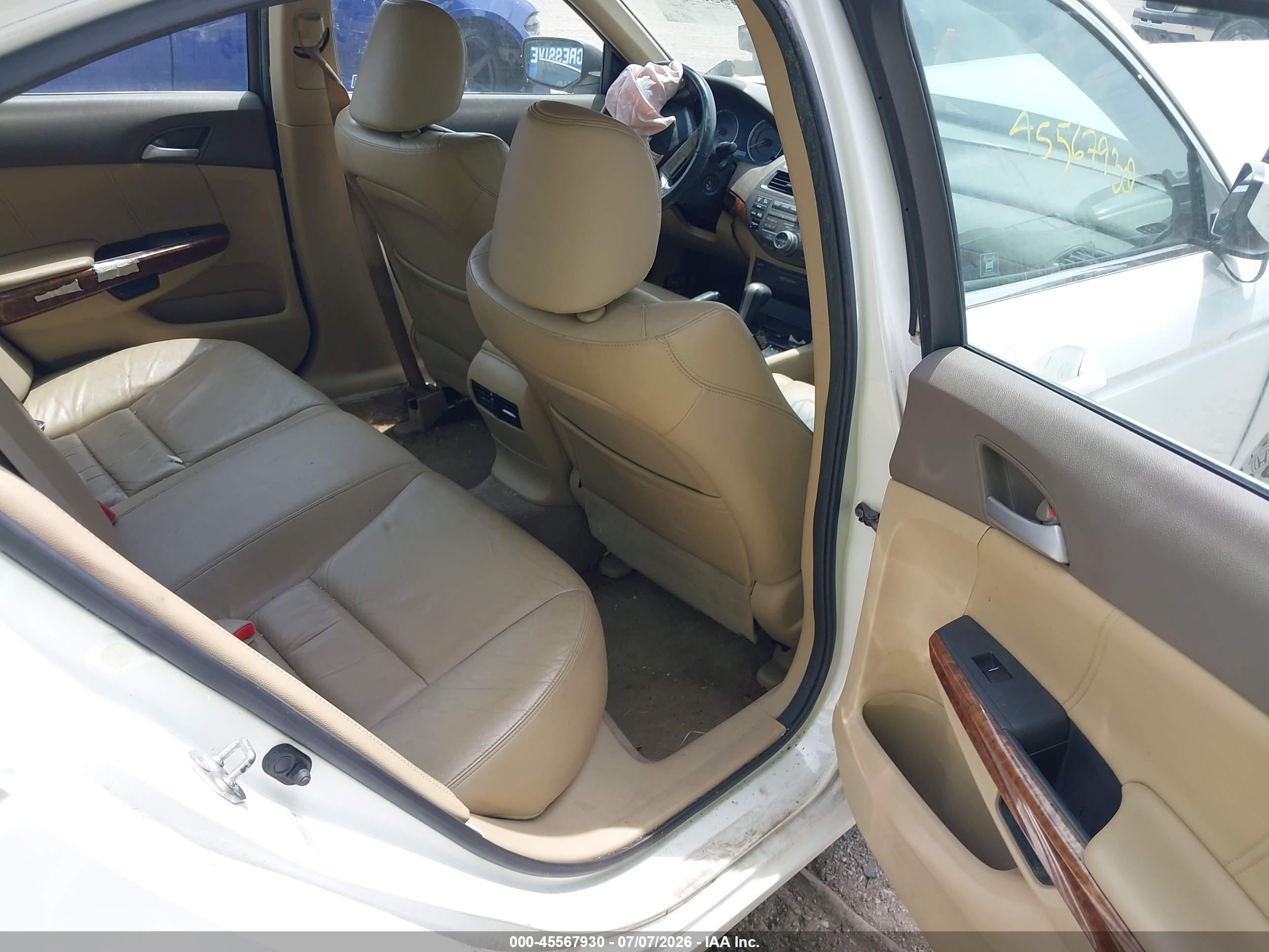 2010 Honda Accord 2.4 Ex-l Белый vin: 1HGCP2F86AA114129