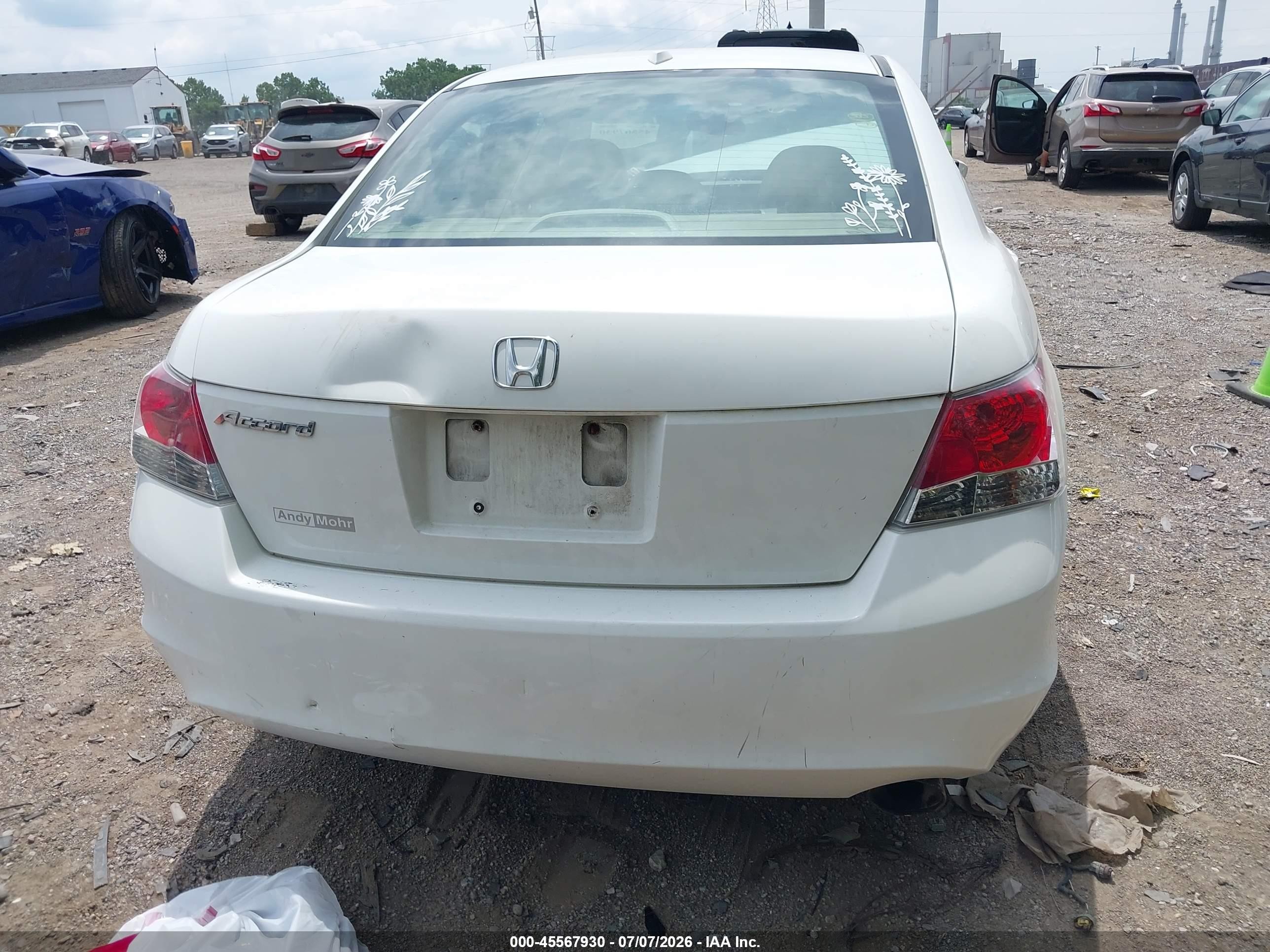 2010 Honda Accord 2.4 Ex-l Белый vin: 1HGCP2F86AA114129