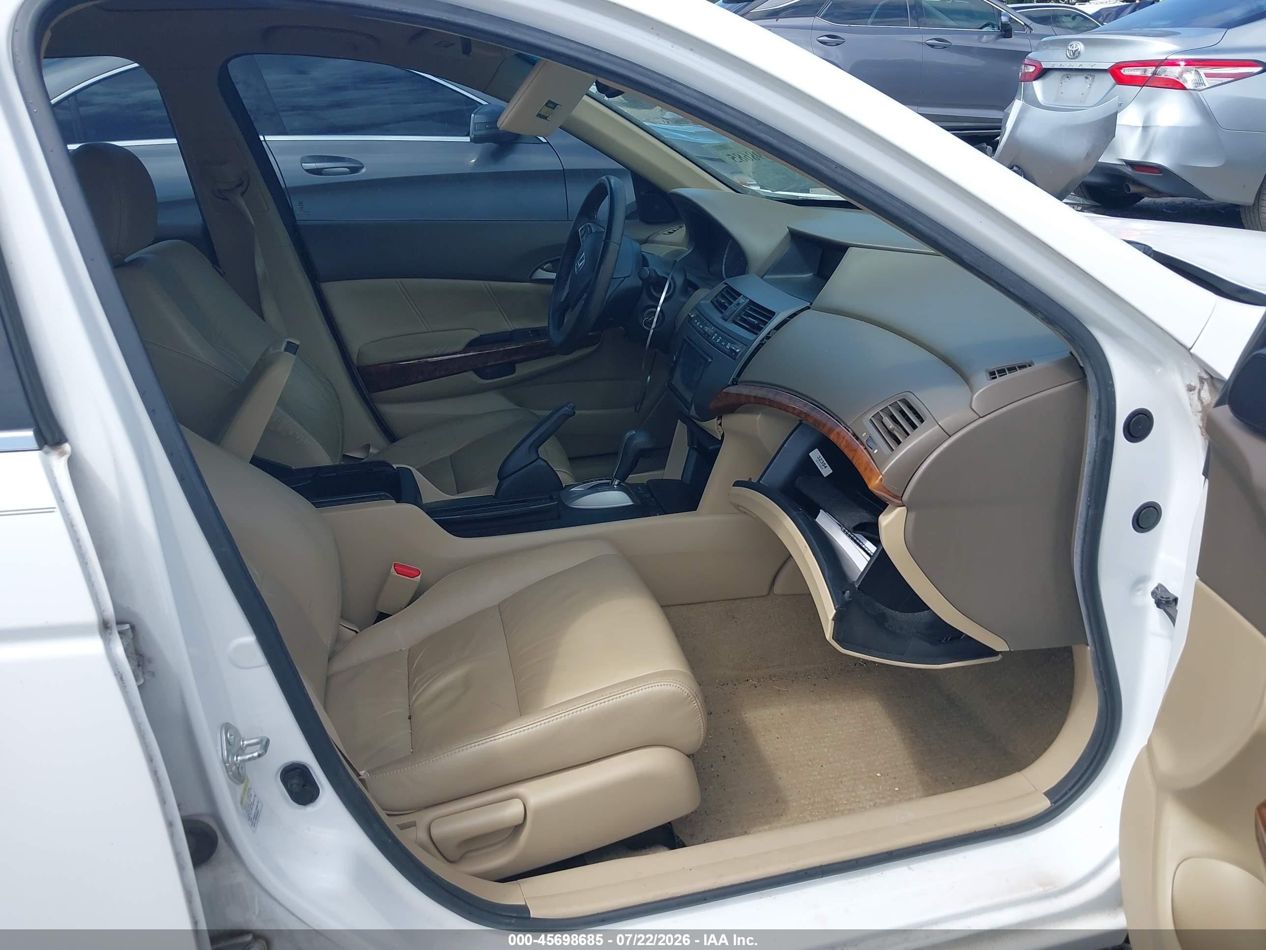 2010 Honda Accord 2.4 Ex-l Белый vin: 1HGCP2F86AA138060