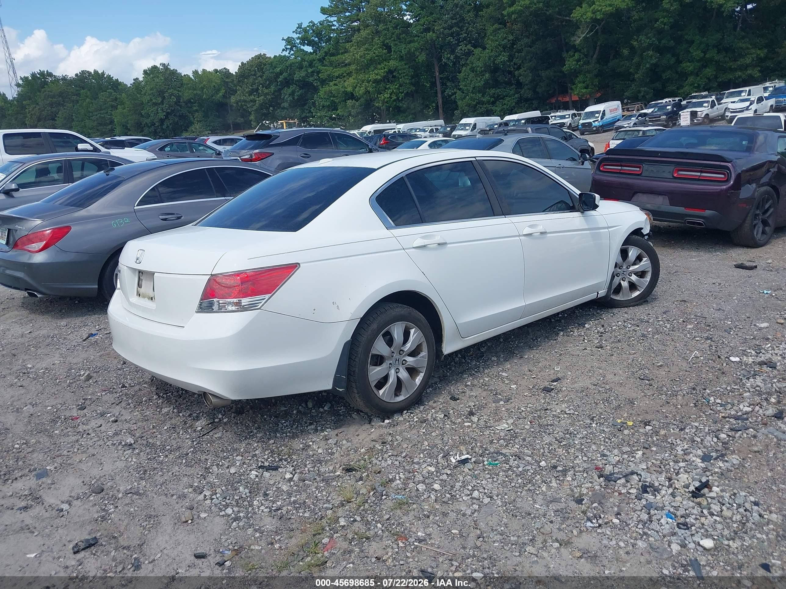 2010 Honda Accord 2.4 Ex-l Белый vin: 1HGCP2F86AA138060