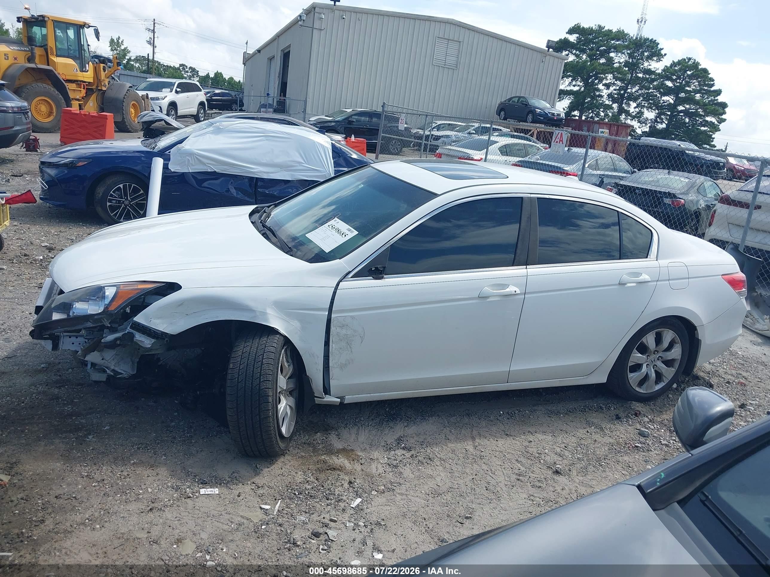 2010 Honda Accord 2.4 Ex-l Белый vin: 1HGCP2F86AA138060