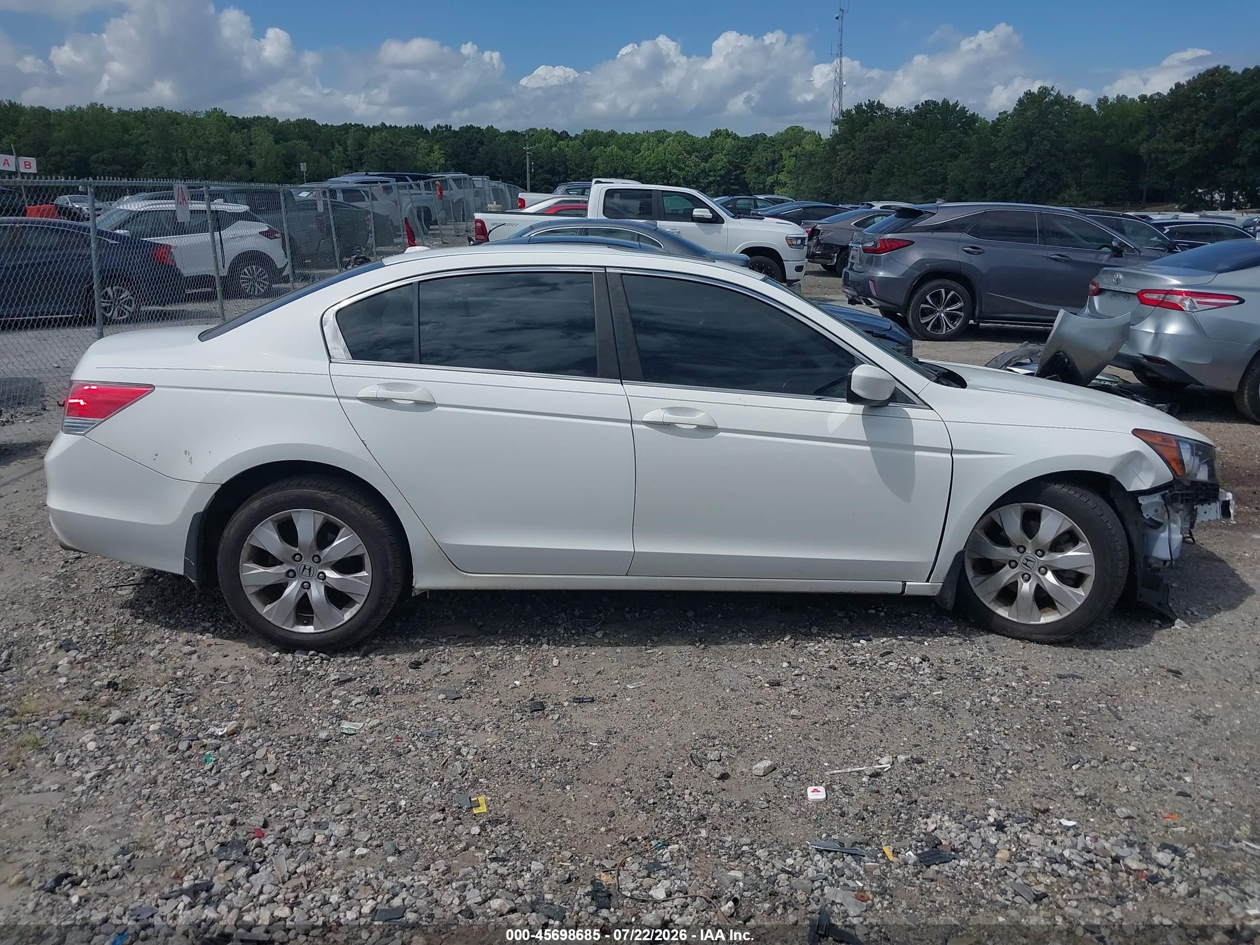 2010 Honda Accord 2.4 Ex-l Белый vin: 1HGCP2F86AA138060