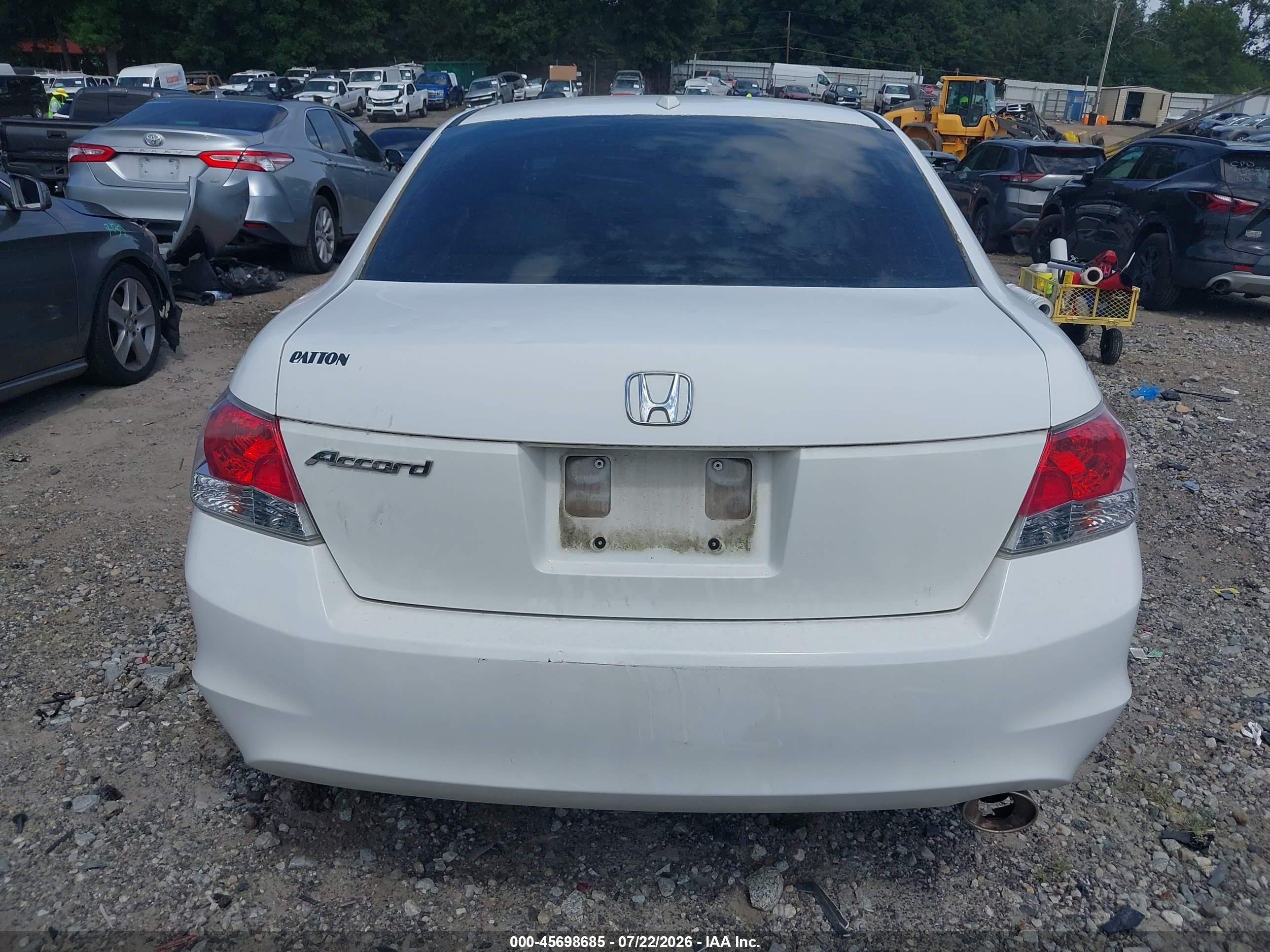 2010 Honda Accord 2.4 Ex-l Белый vin: 1HGCP2F86AA138060