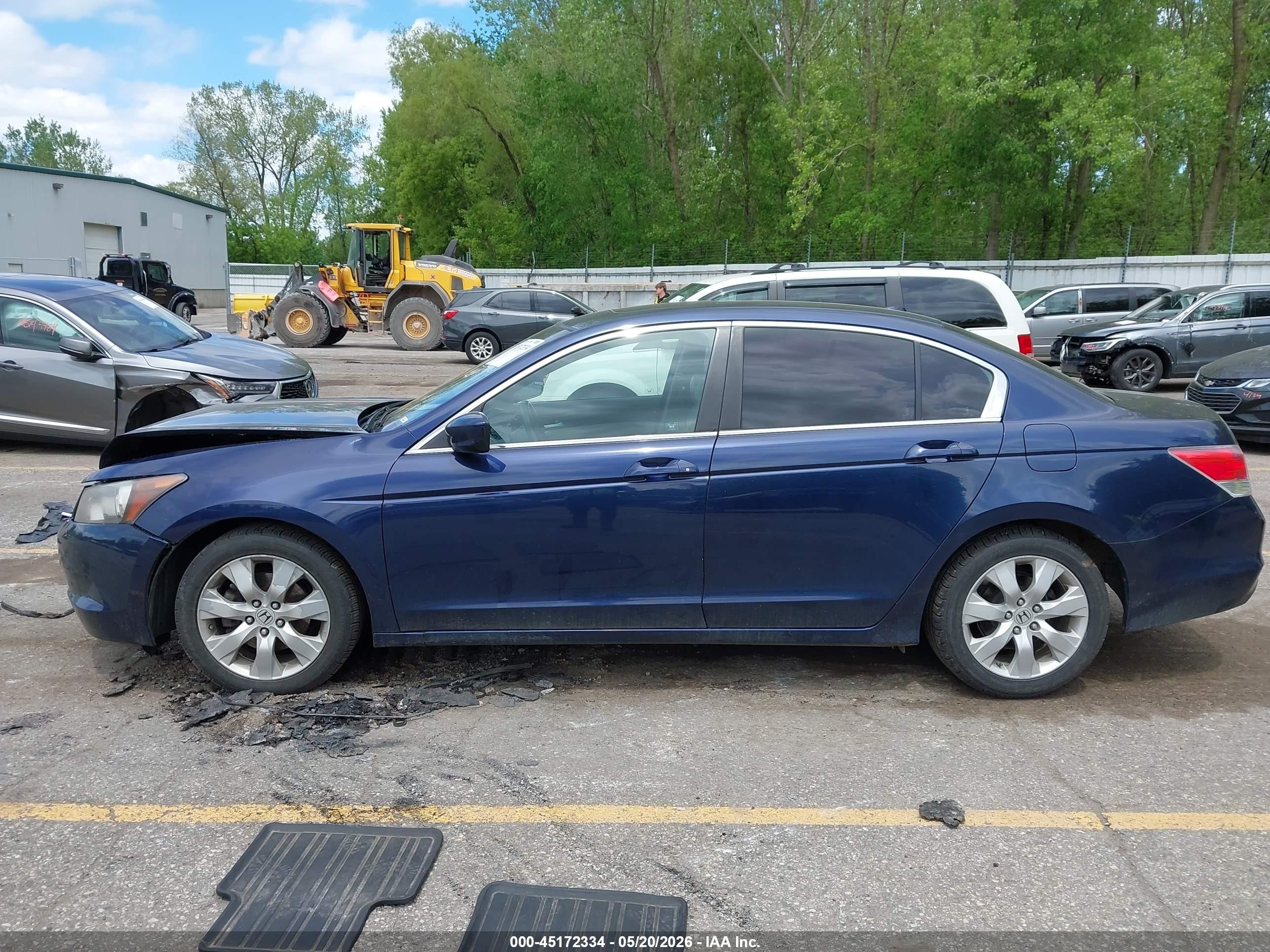 2010 Honda Accord 2.4 Ex-l Blue vin: 1HGCP2F86AA153013