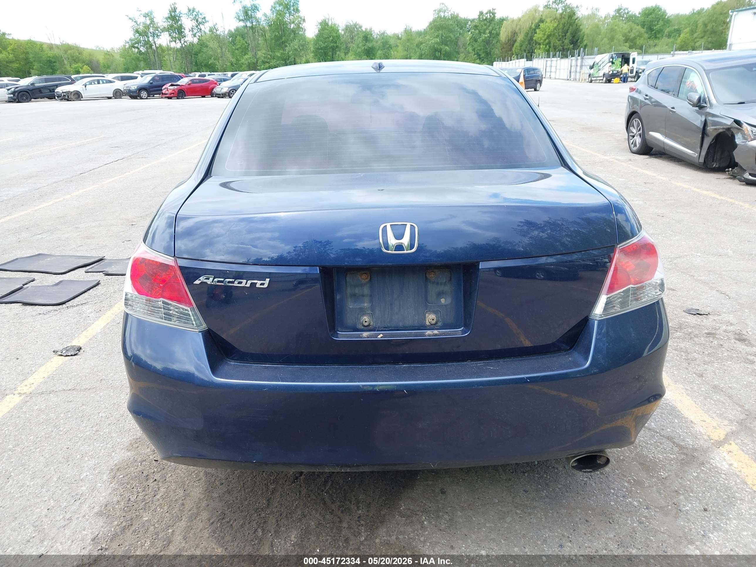 2010 Honda Accord 2.4 Ex-l Blue vin: 1HGCP2F86AA153013