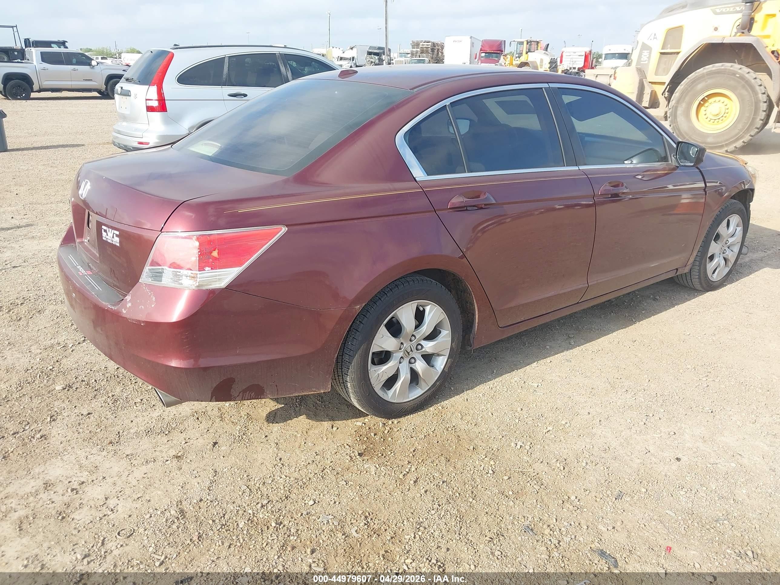 2010 Honda Accord 2.4 Ex-l Maroon vin: 1HGCP2F86AA153545