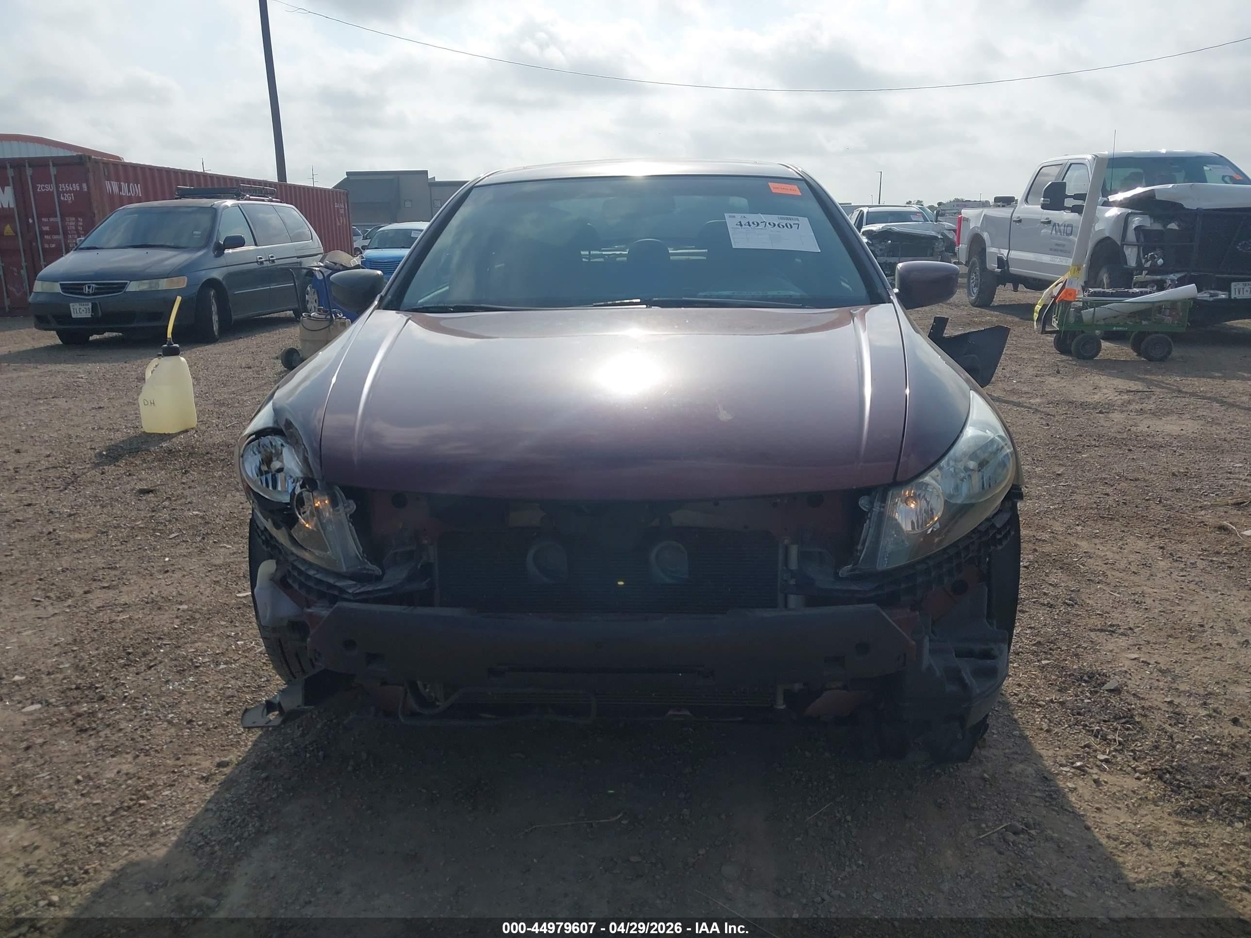 2010 Honda Accord 2.4 Ex-l Maroon vin: 1HGCP2F86AA153545