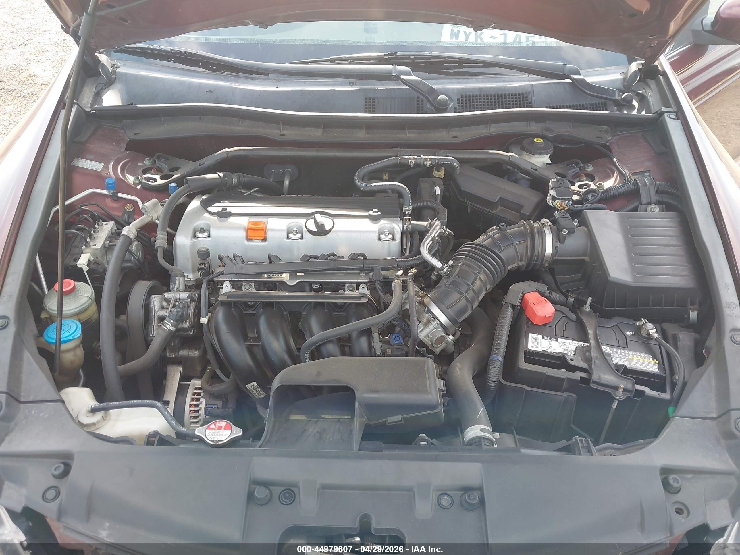 2010 Honda Accord 2.4 Ex-l Maroon vin: 1HGCP2F86AA153545