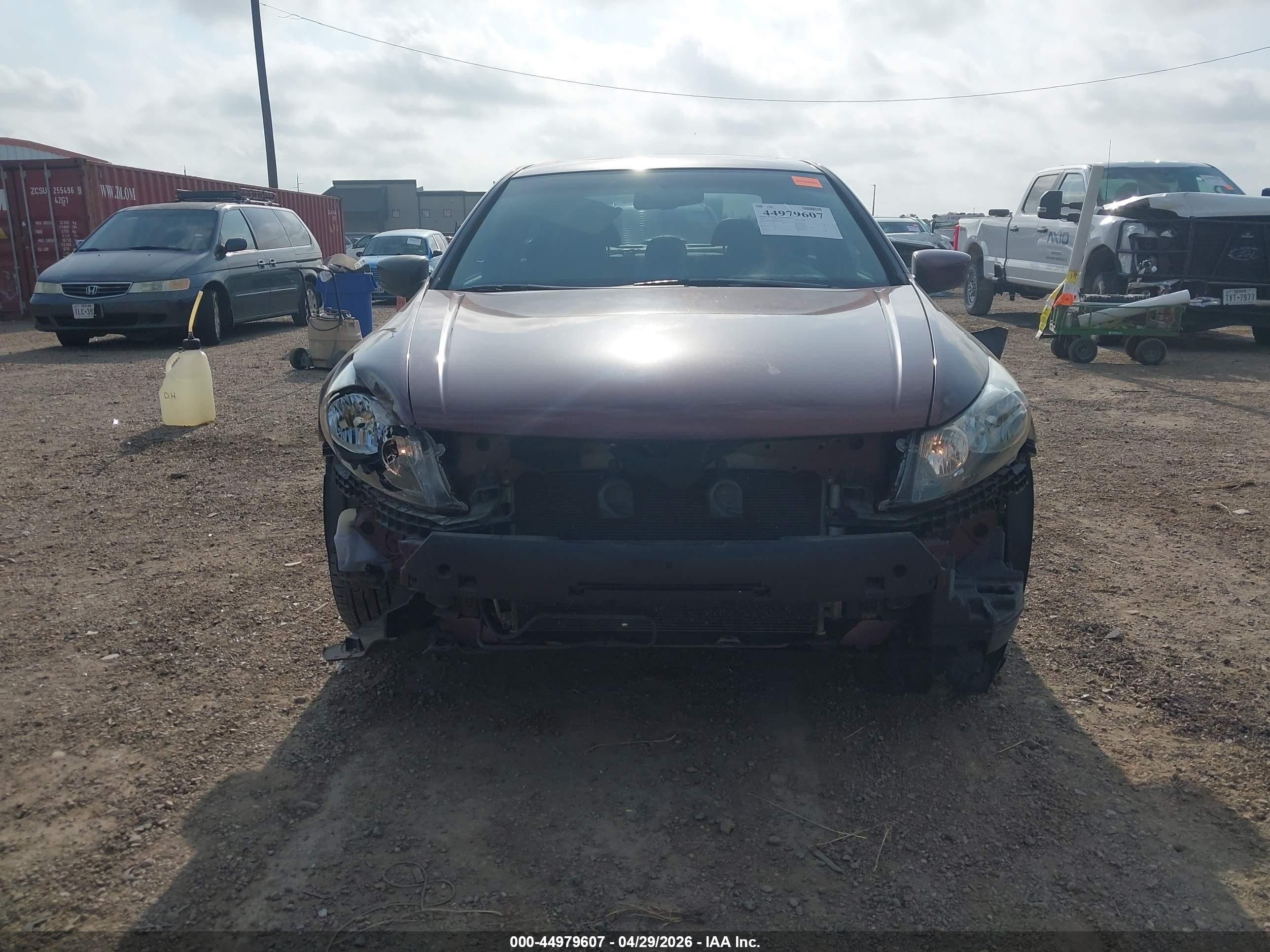 2010 Honda Accord 2.4 Ex-l Maroon vin: 1HGCP2F86AA153545
