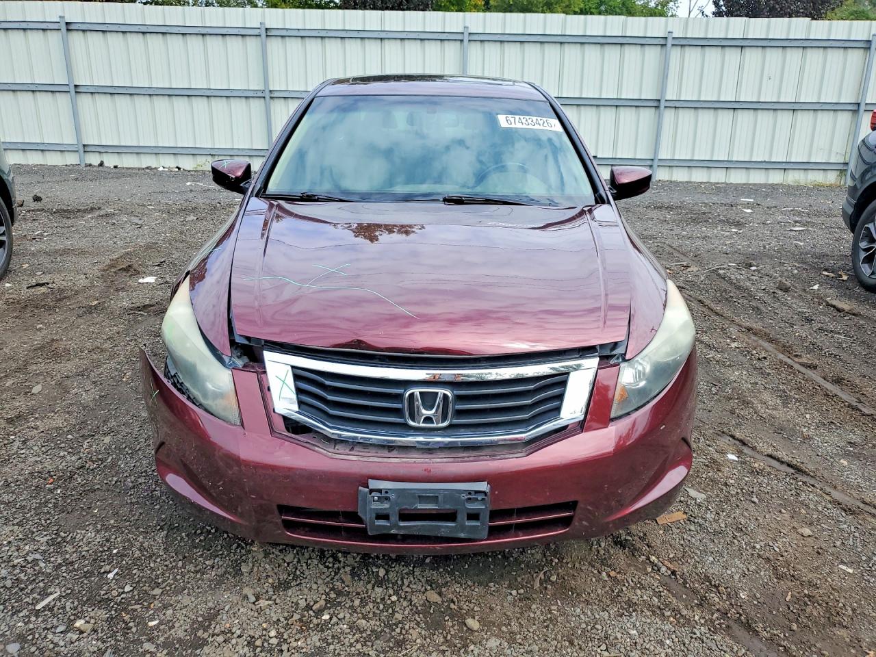 2010 Honda Accord Exl Burgundy vin: 1HGCP2F86AA161130
