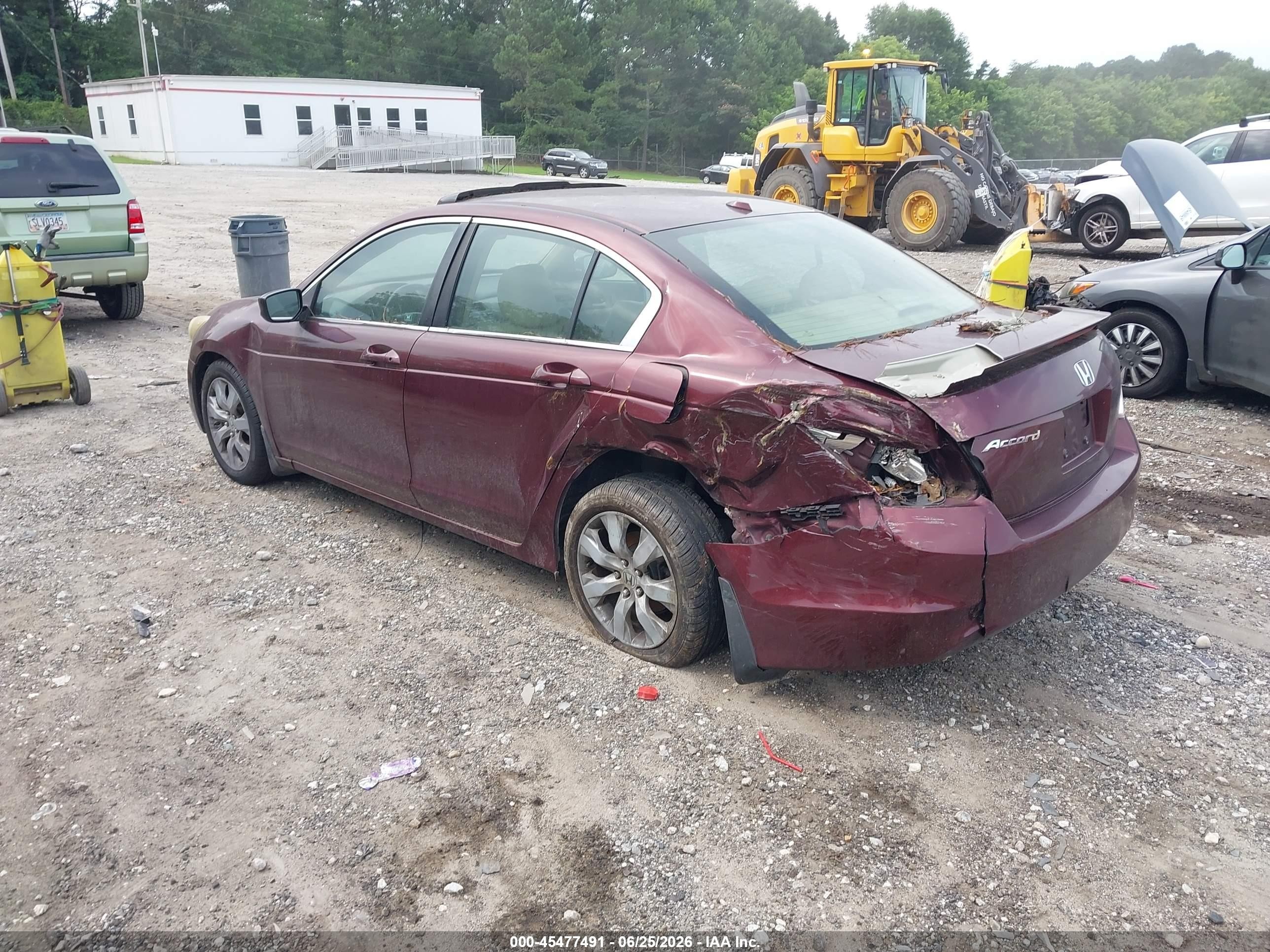 2010 Honda Accord 2.4 Ex-l Maroon vin: 1HGCP2F86AA161404
