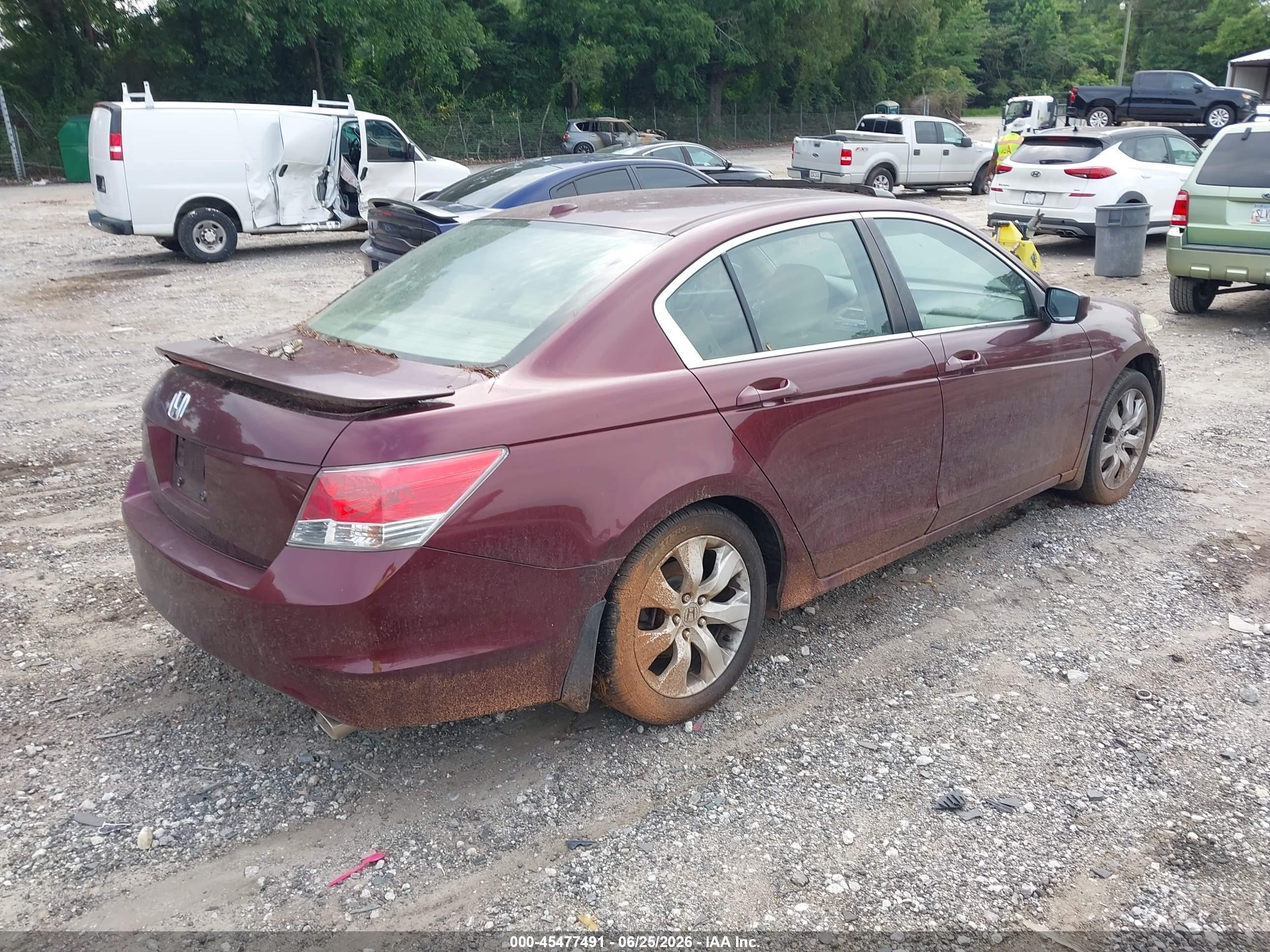 2010 Honda Accord 2.4 Ex-l Maroon vin: 1HGCP2F86AA161404