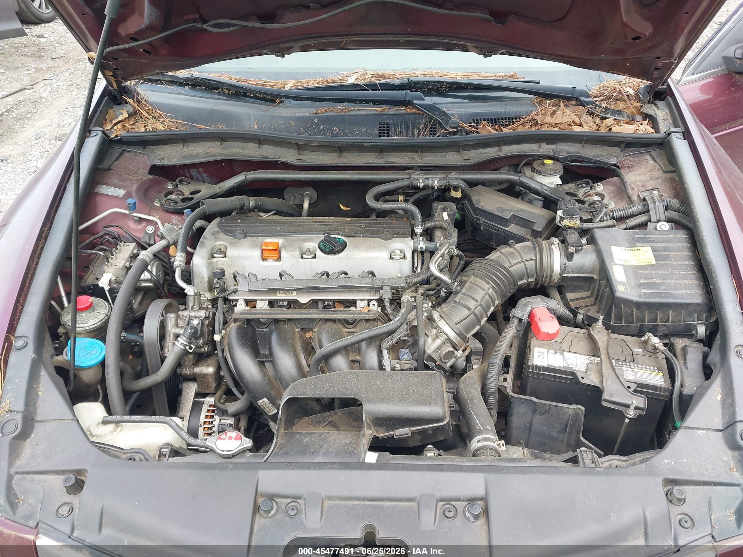 2010 Honda Accord 2.4 Ex-l Maroon vin: 1HGCP2F86AA161404