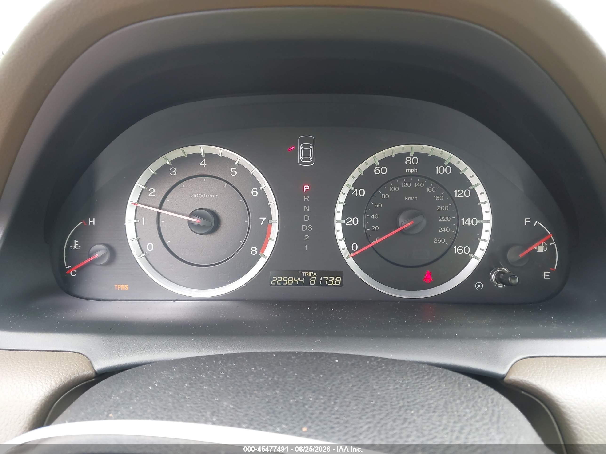 2010 Honda Accord 2.4 Ex-l Maroon vin: 1HGCP2F86AA161404