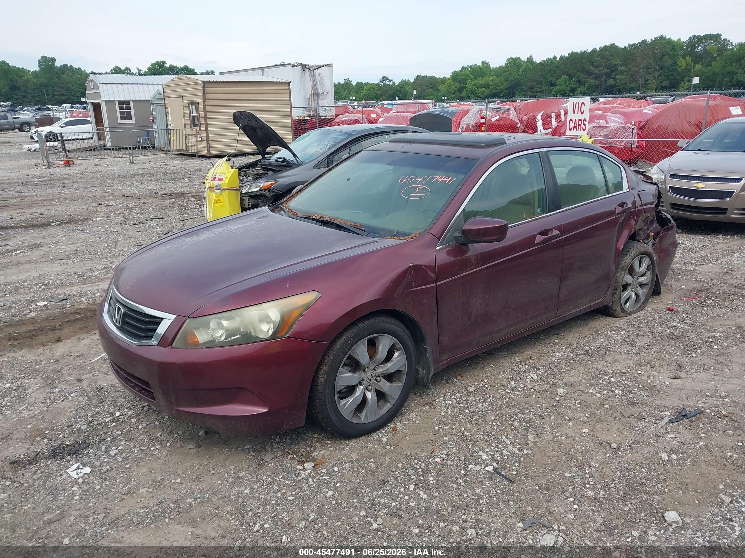 2010 Honda Accord 2.4 Ex-l Maroon vin: 1HGCP2F86AA161404