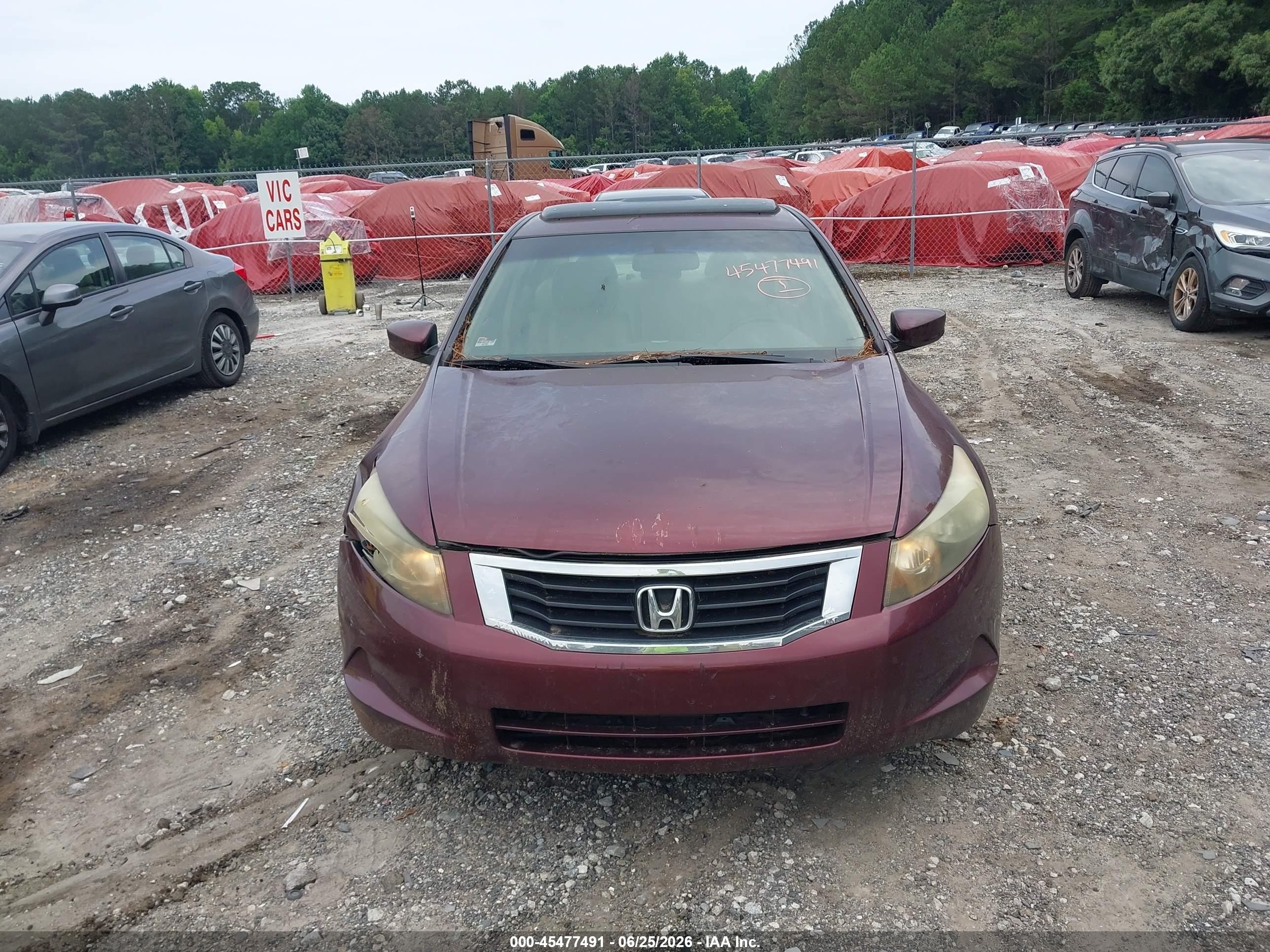 2010 Honda Accord 2.4 Ex-l Maroon vin: 1HGCP2F86AA161404