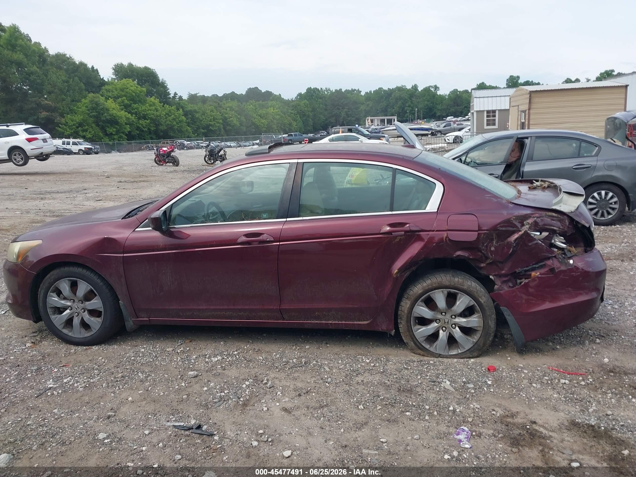2010 Honda Accord 2.4 Ex-l Maroon vin: 1HGCP2F86AA161404