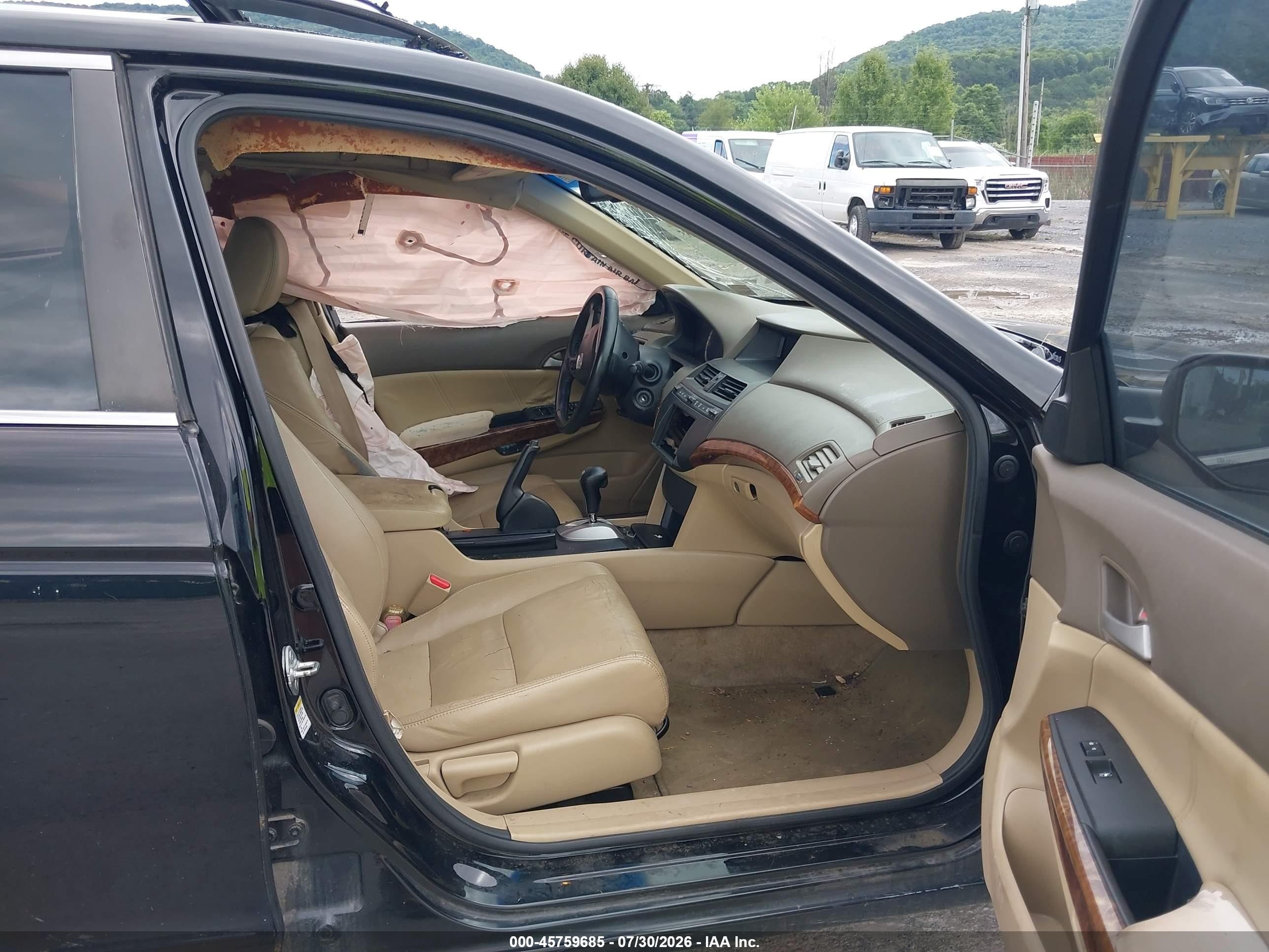2010 Honda Accord 2.4 Ex-l Black vin: 1HGCP2F86AA177165