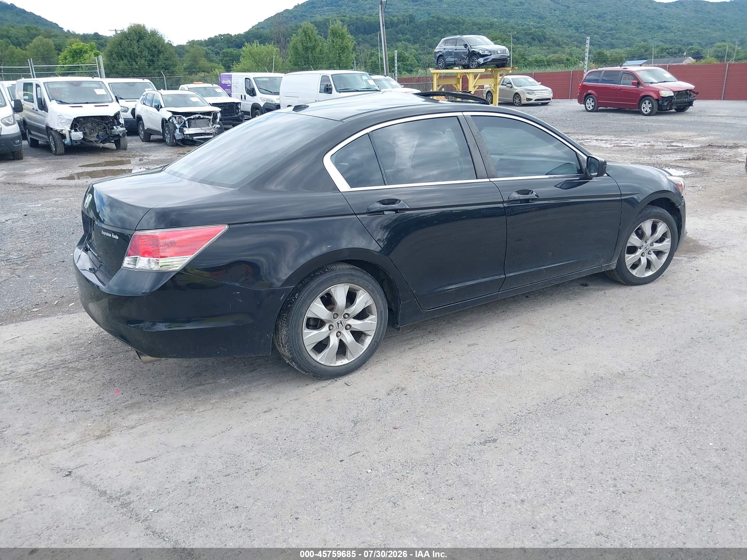 2010 Honda Accord 2.4 Ex-l Black vin: 1HGCP2F86AA177165