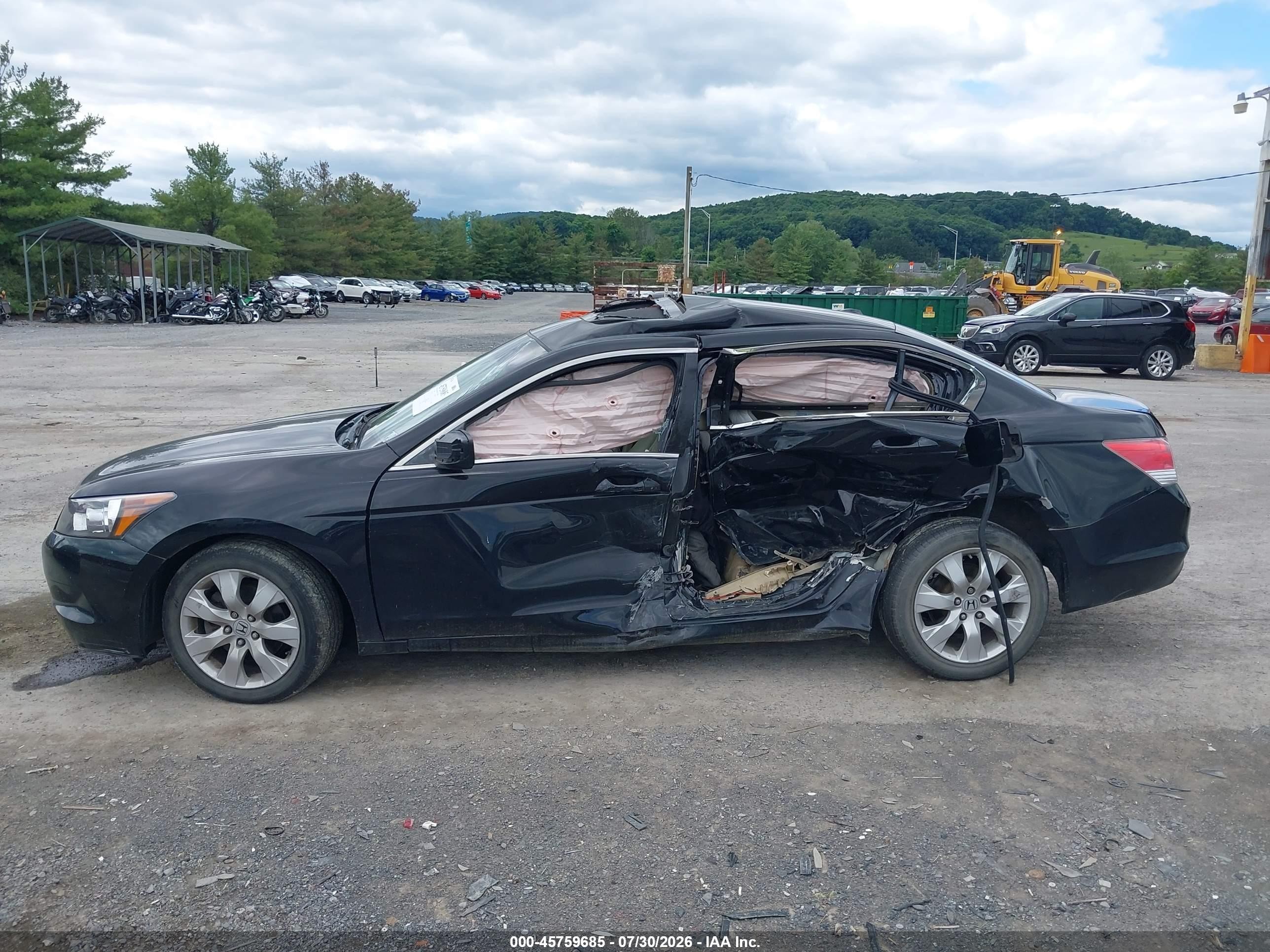 2010 Honda Accord 2.4 Ex-l Black vin: 1HGCP2F86AA177165