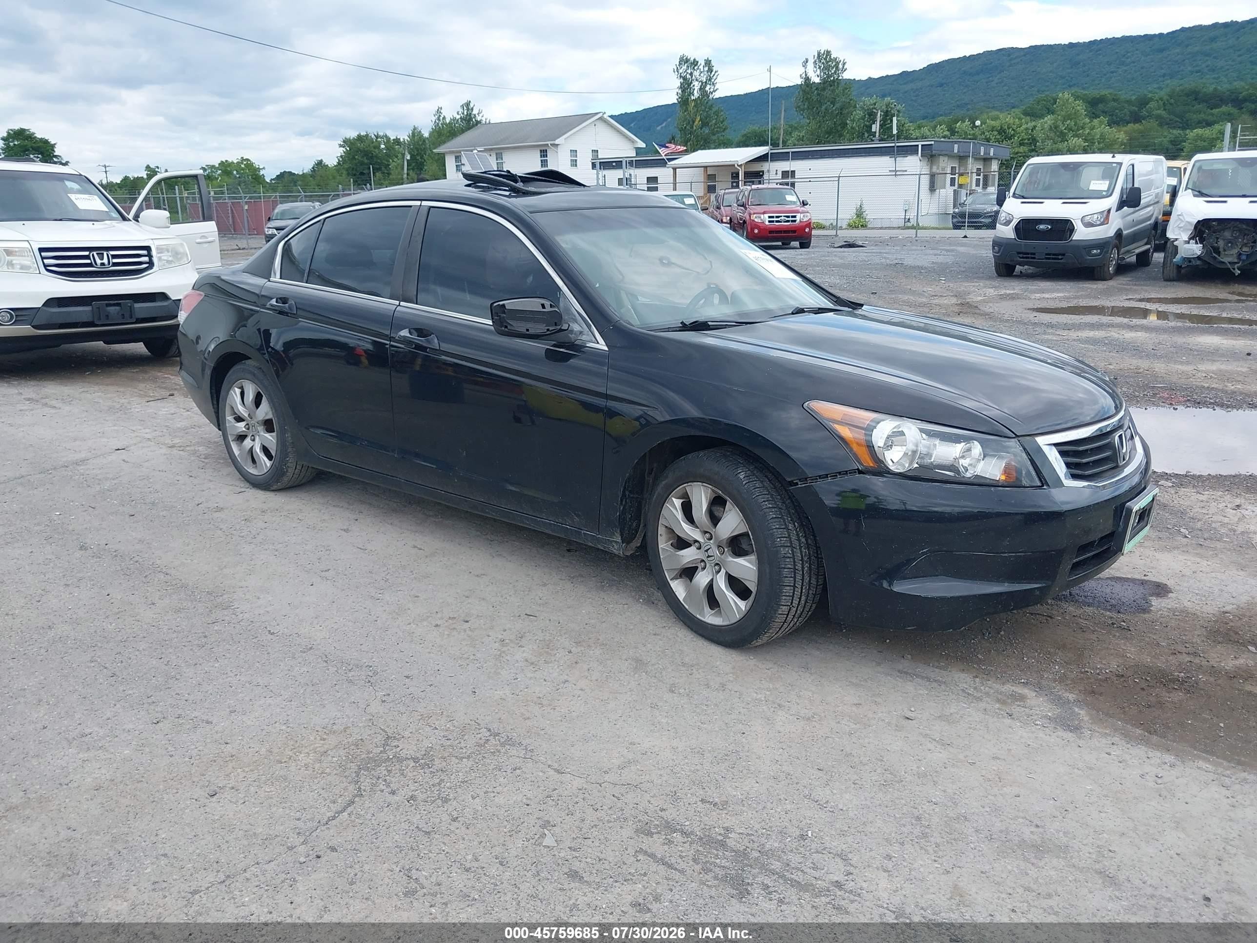 2010 Honda Accord 2.4 Ex-l Black vin: 1HGCP2F86AA177165